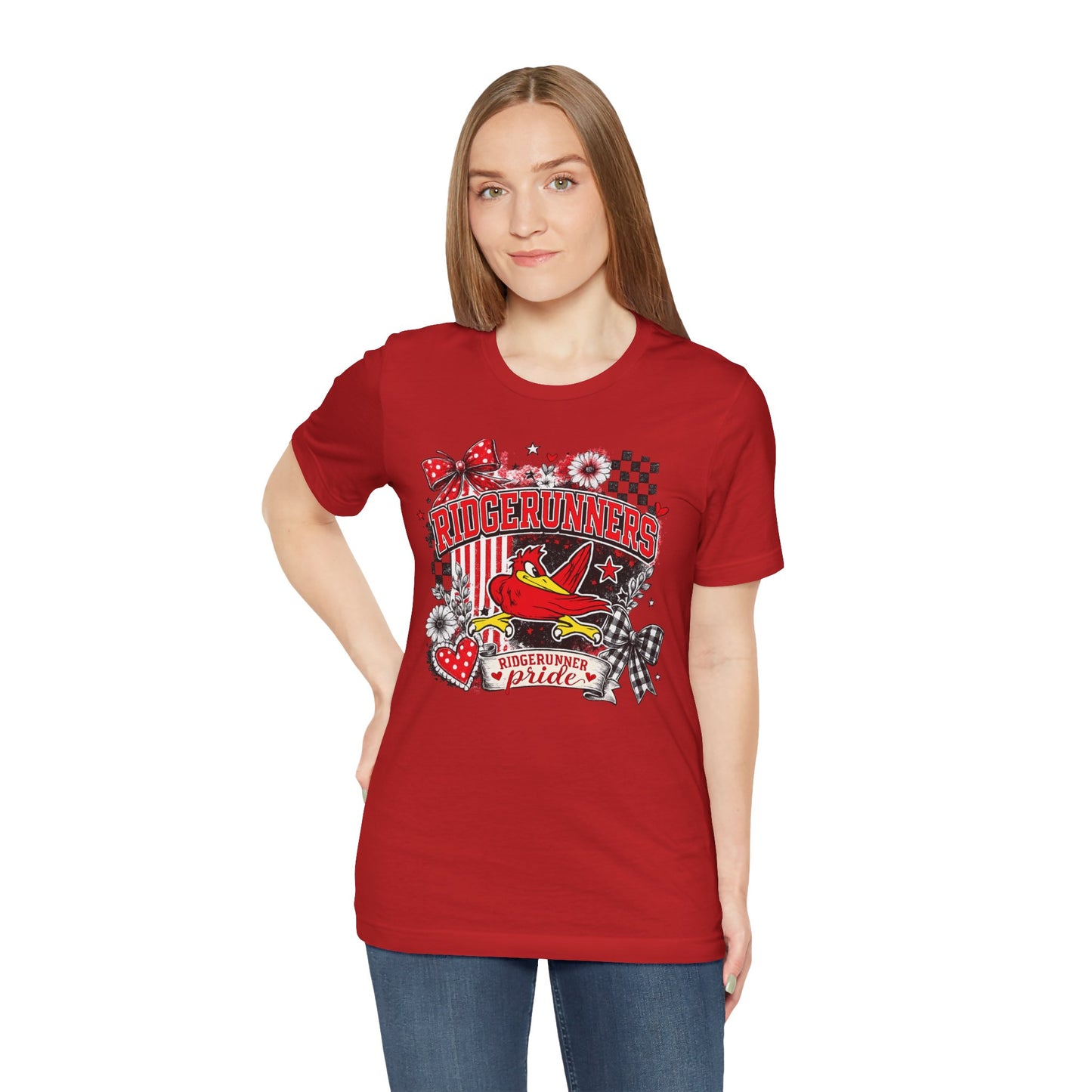 Ridgerunners Pride T-Shirt — School Mascot Red & Black Graphic Tee