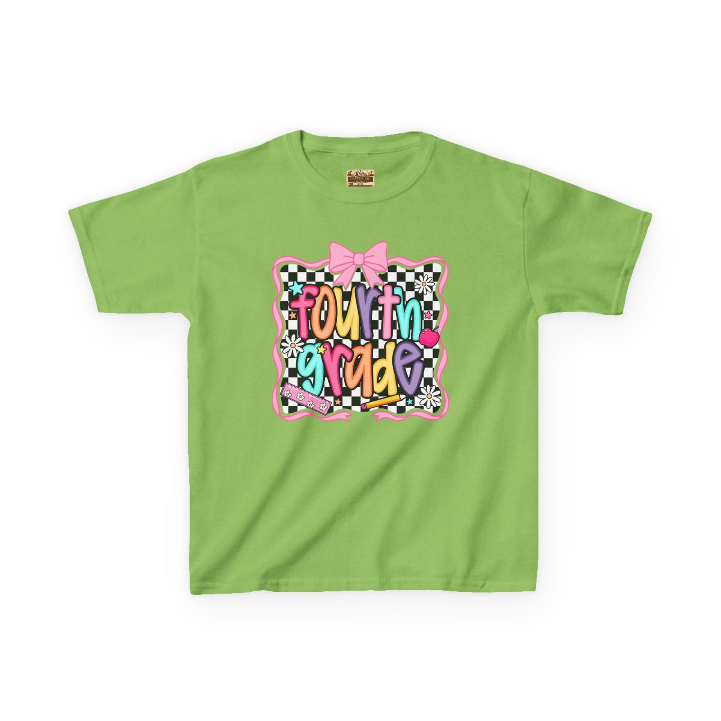 Fourth Grade Kids T‑Shirt – Colorful Back to School Design ("Fourth Grade")