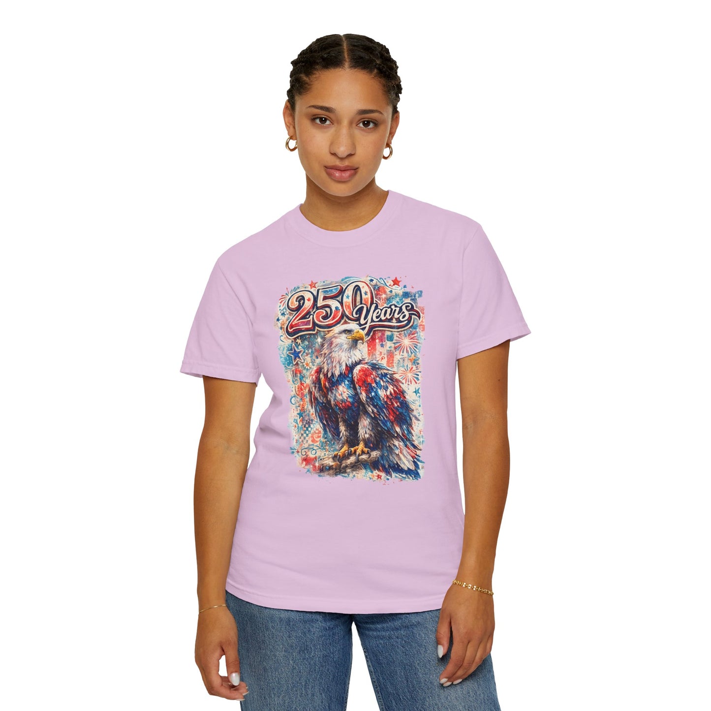 250 Years Eagle T-Shirt — Patriotic Anniversary Graphic Tee