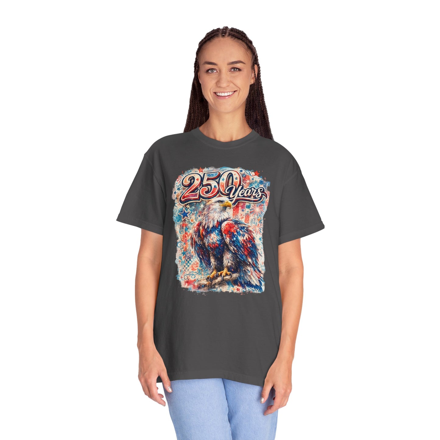 250 Years Eagle T-Shirt — Patriotic Anniversary Graphic Tee