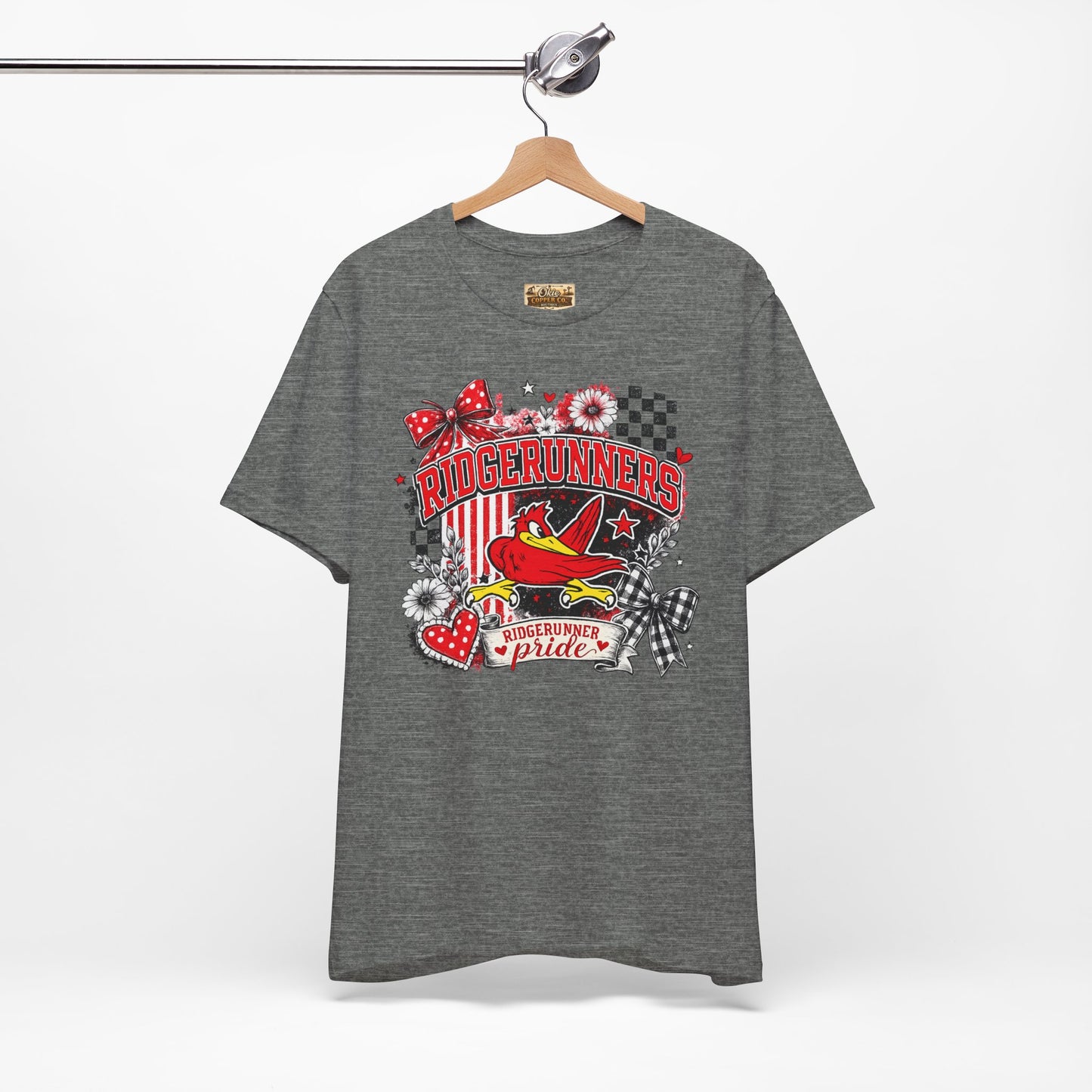 Ridgerunners Pride T-Shirt — School Mascot Red & Black Graphic Tee
