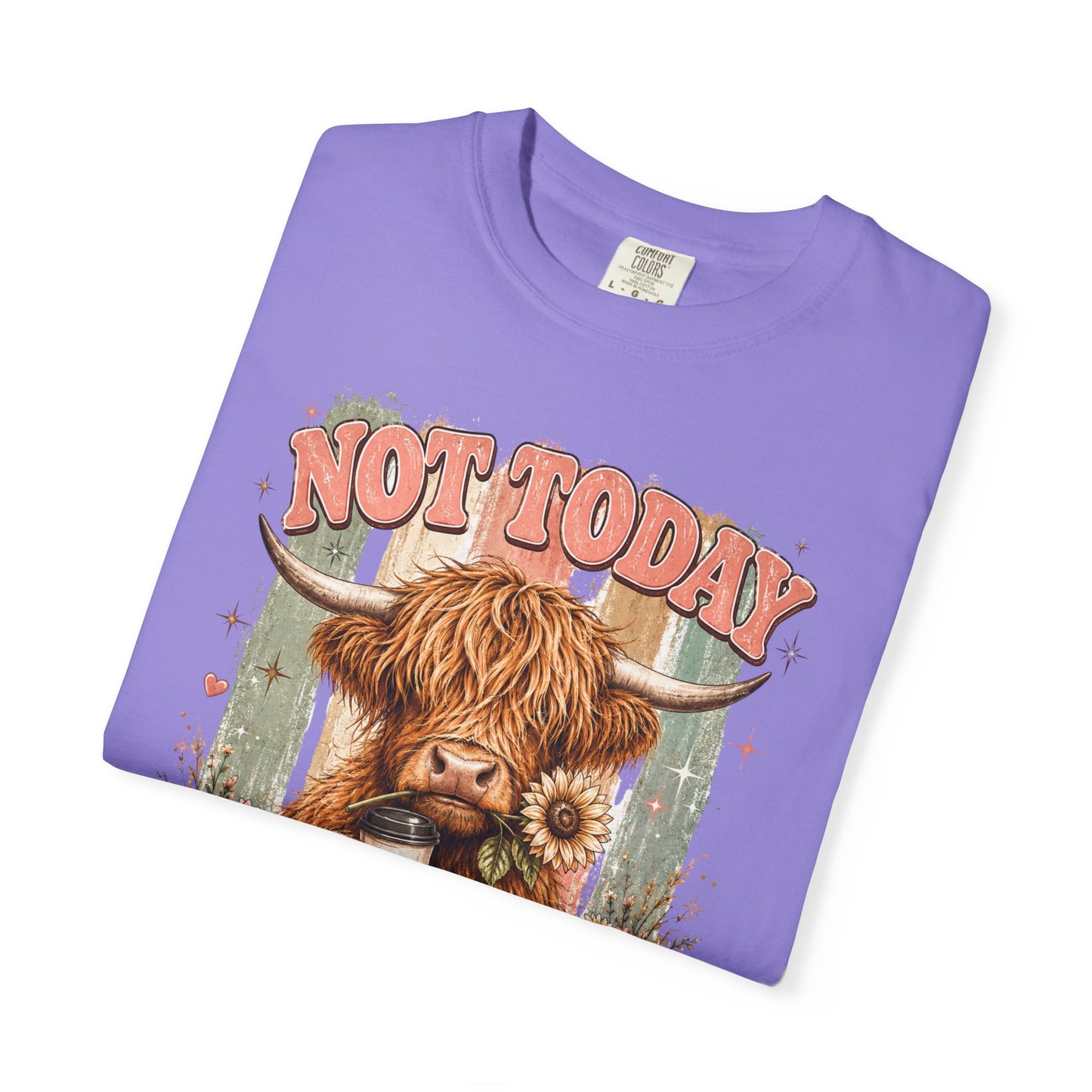 Not Today Heifer T-Shirt — Funny Highland Cow Graphic Tee