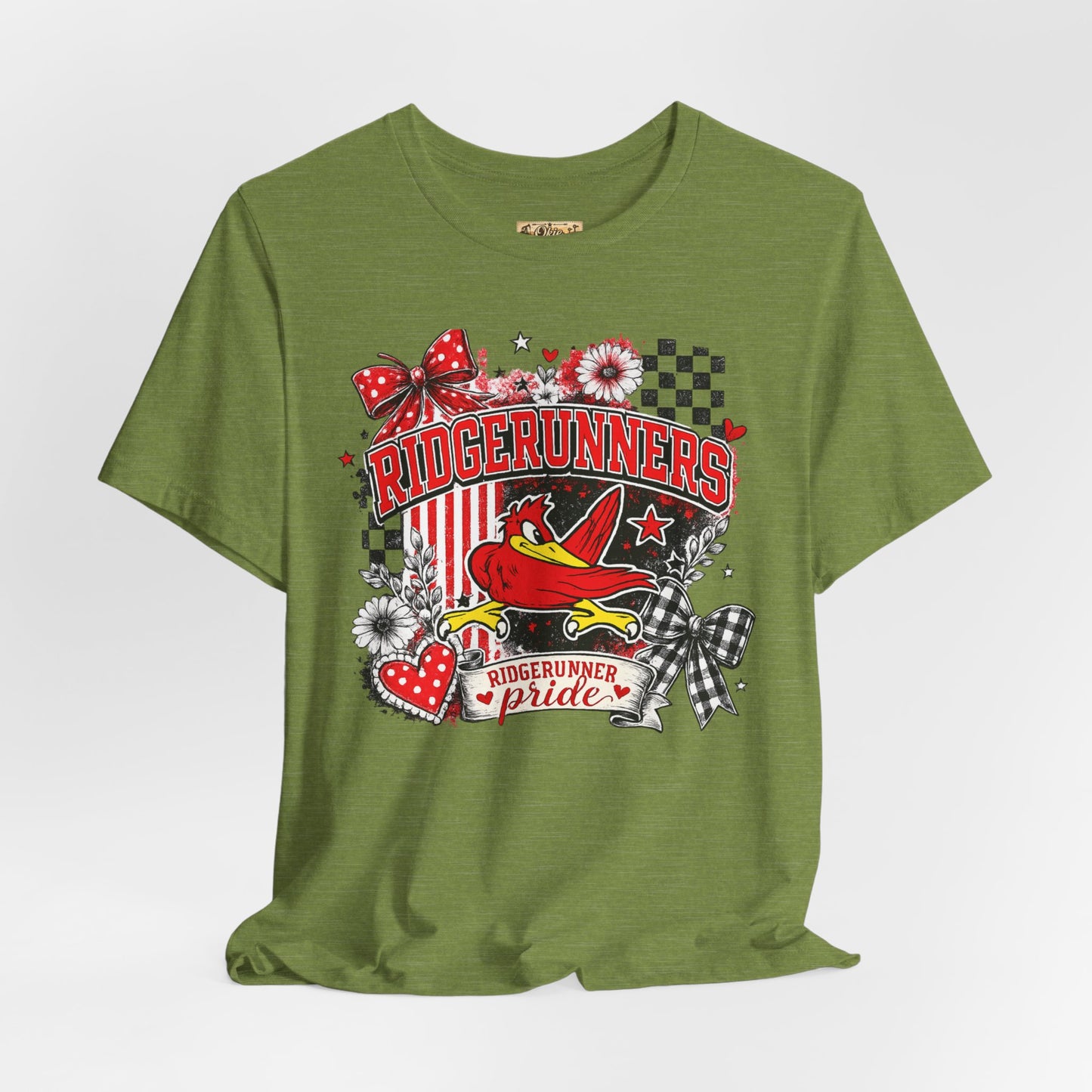 Ridgerunners Pride T-Shirt — School Mascot Red & Black Graphic Tee