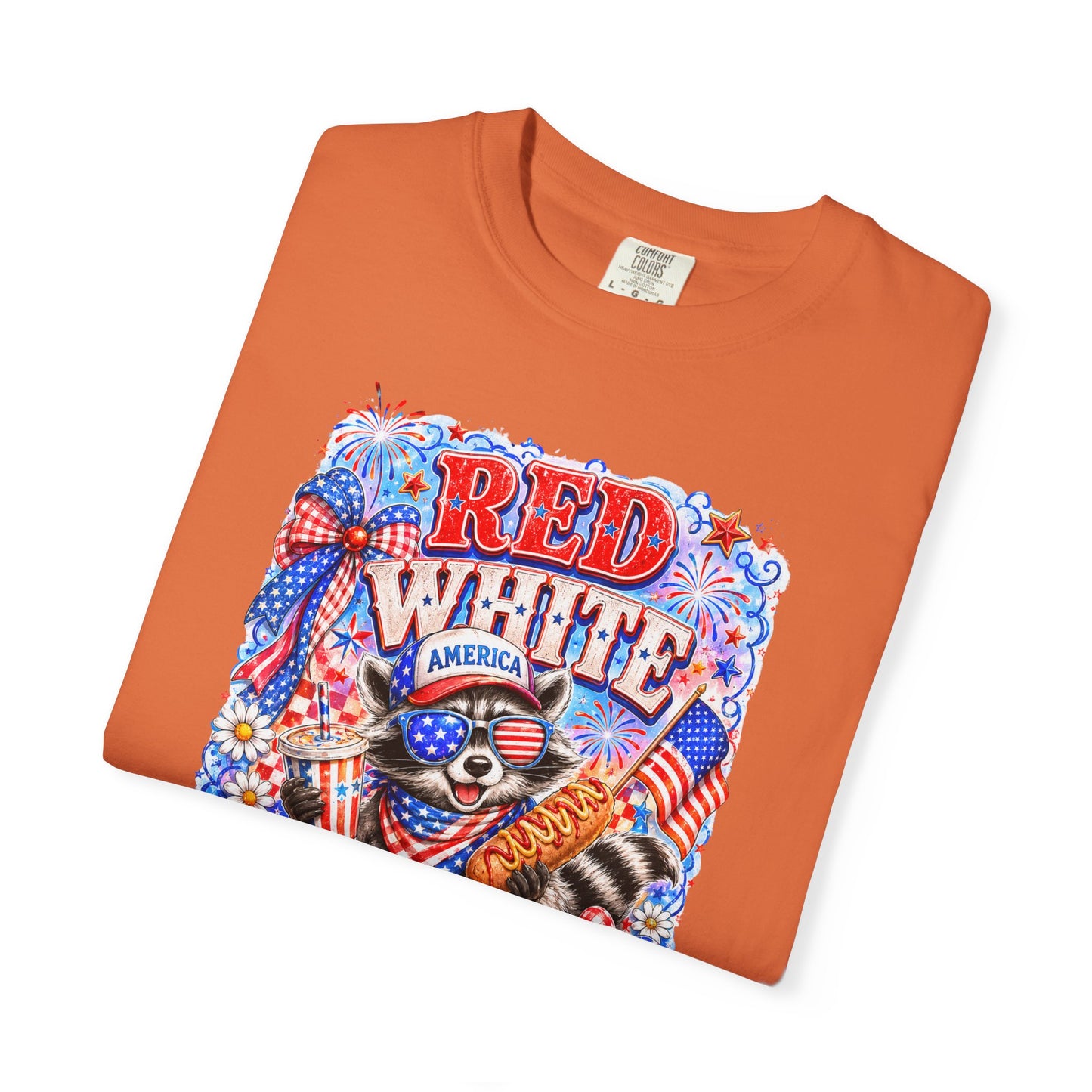 Patriotic "Red White Feral" Graphic T-Shirt