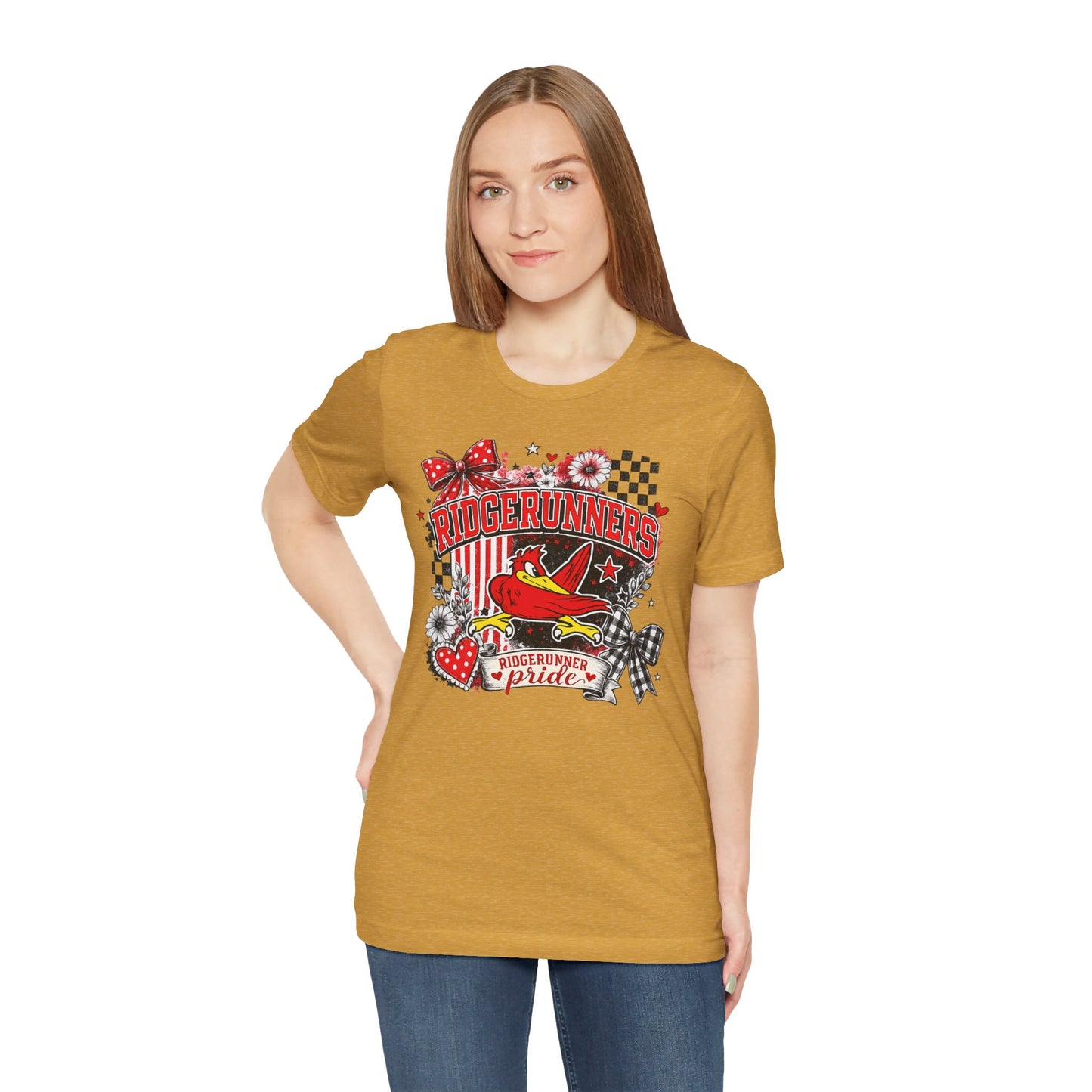 Ridgerunners Pride T-Shirt — School Mascot Red & Black Graphic Tee