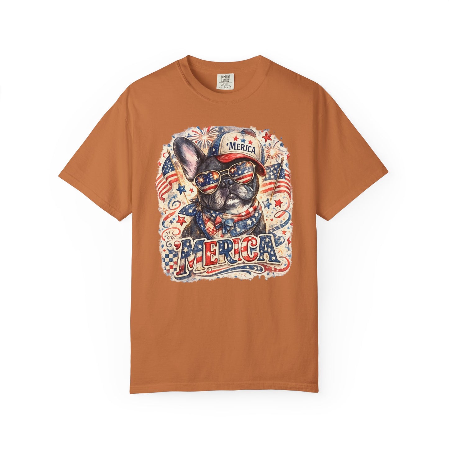'Merica Patriotic French Bulldog T-Shirt