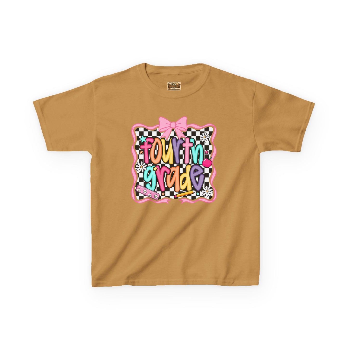 Fourth Grade Kids T‑Shirt – Colorful Back to School Design ("Fourth Grade")