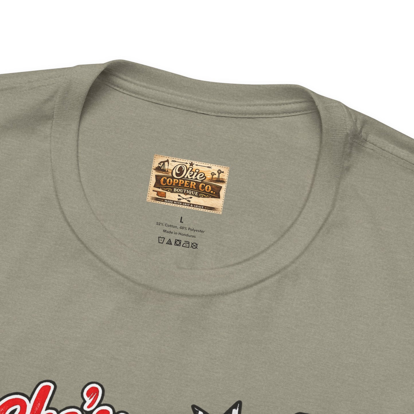 Okmulgee Cardinals Football Tee — She’s From Okmulgee Design