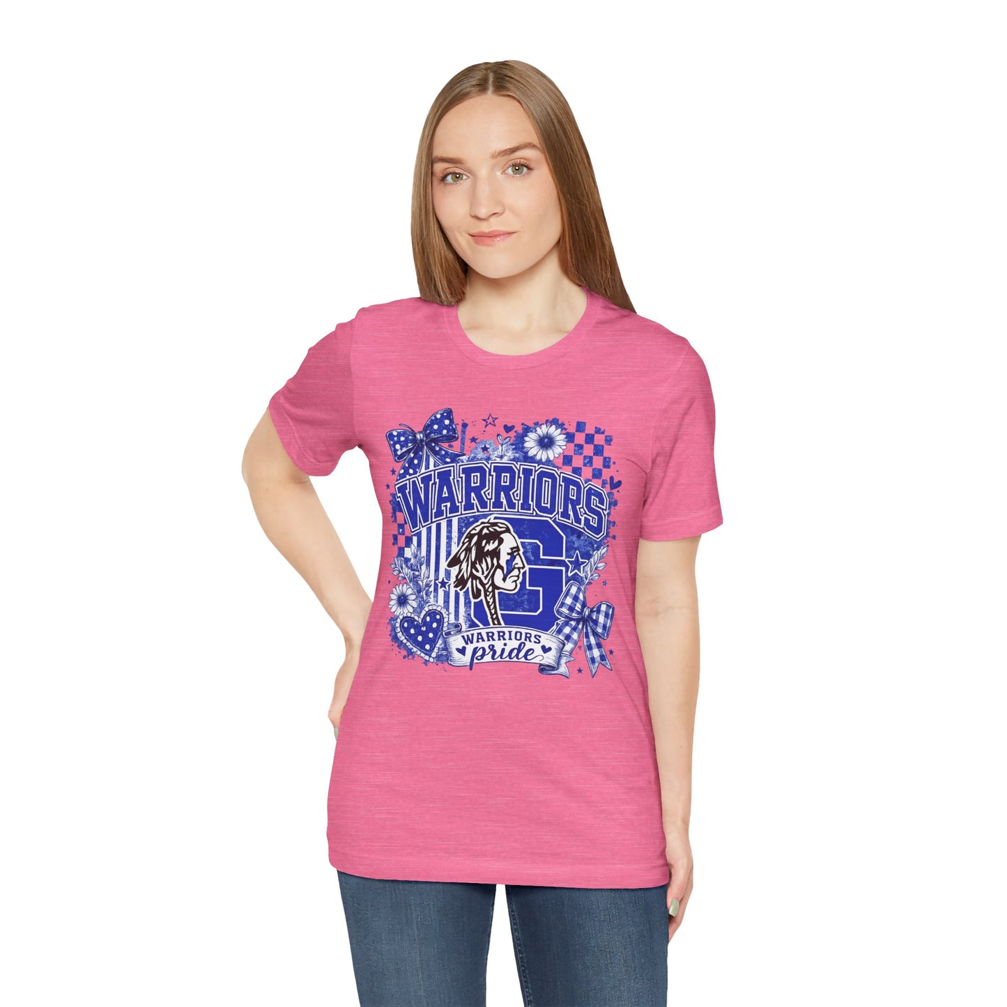 Warriors Pride Graphic Tee — School Spirit Warrior Mascot T-Shirt