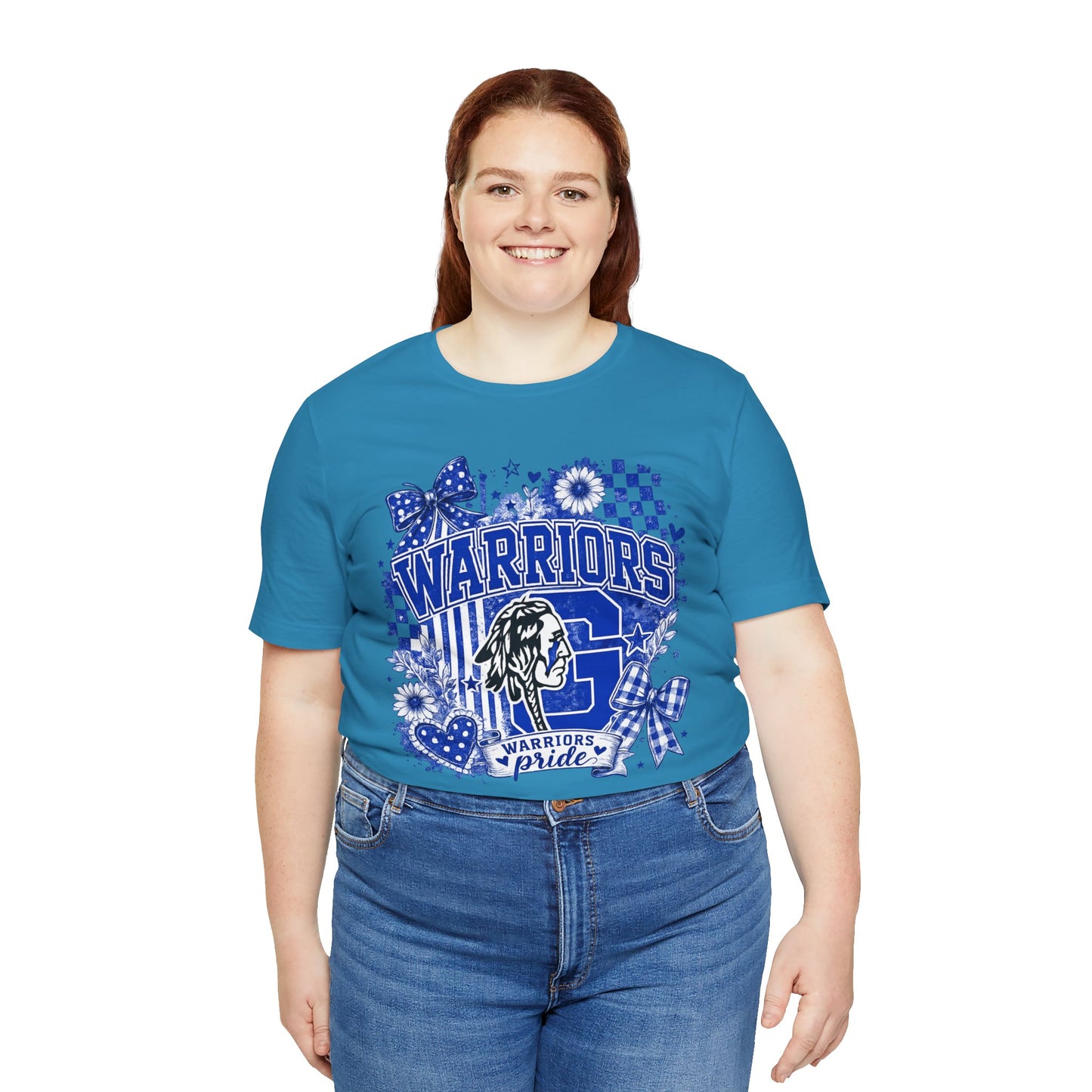 Warriors Pride Graphic Tee — School Spirit Warrior Mascot T-Shirt
