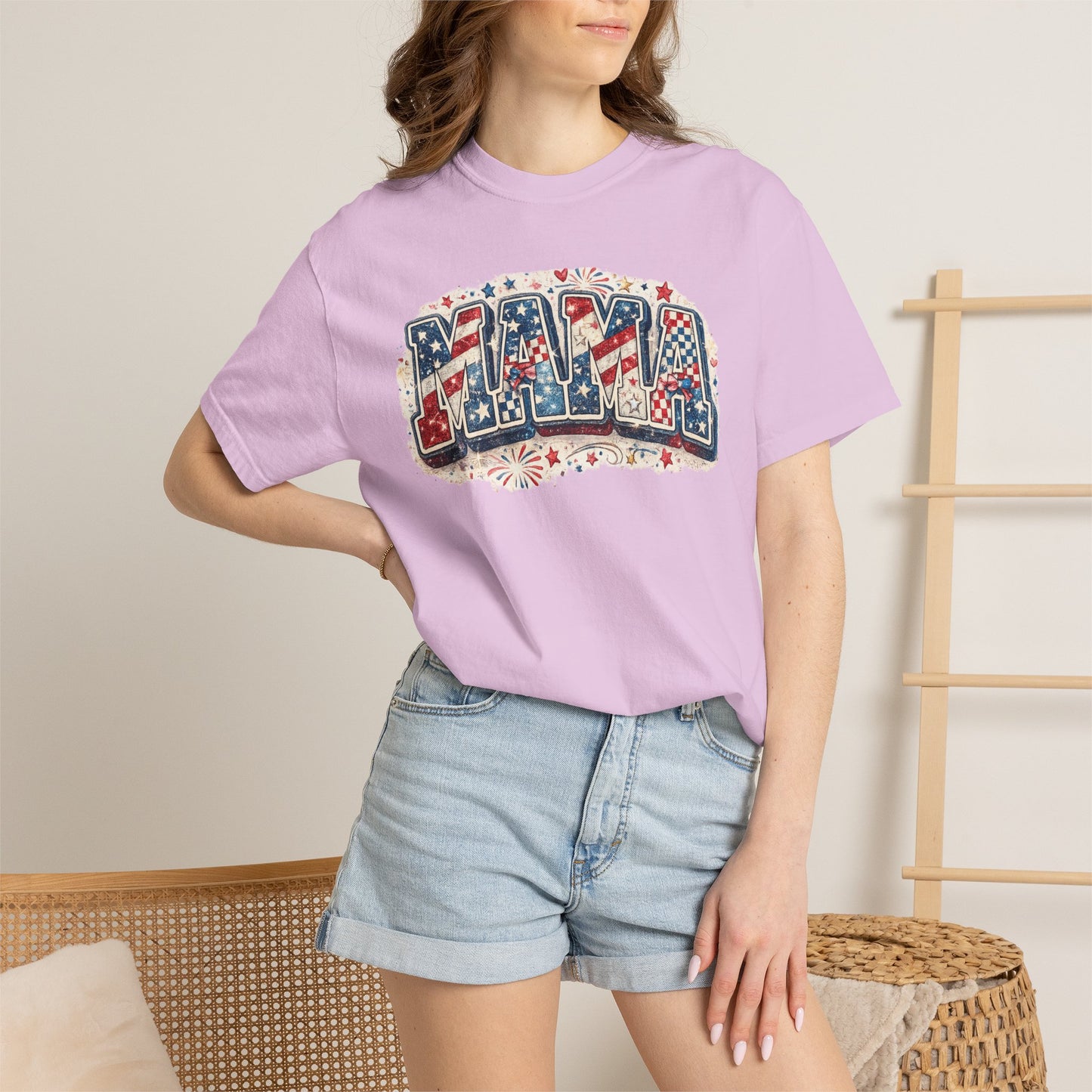 Mama Patriotic T-Shirt — Red White Blue Americana Graphic Tee