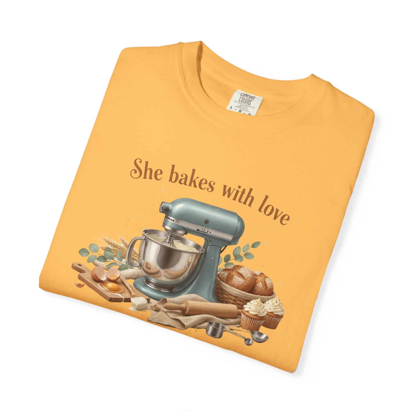 Baker’s Grace T-Shirt – "She bakes with love and serves with grace" Kitchen Tee
