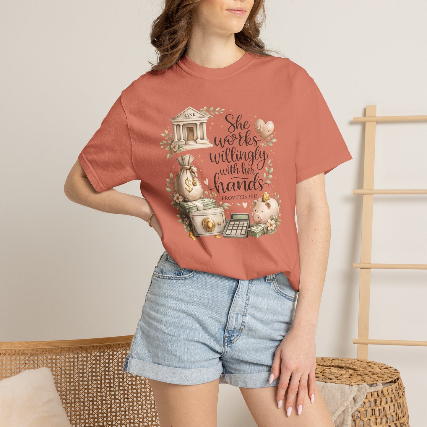 She Works Willingly With Her Hands T-Shirt — Banker