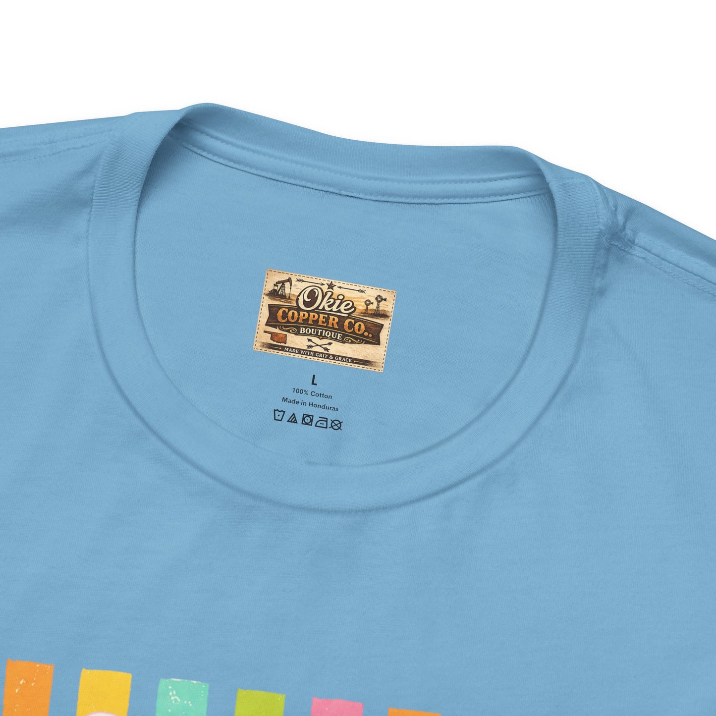 Bitches Are People Too Tee — Colorful Retro Striped Graphic T-Shirt