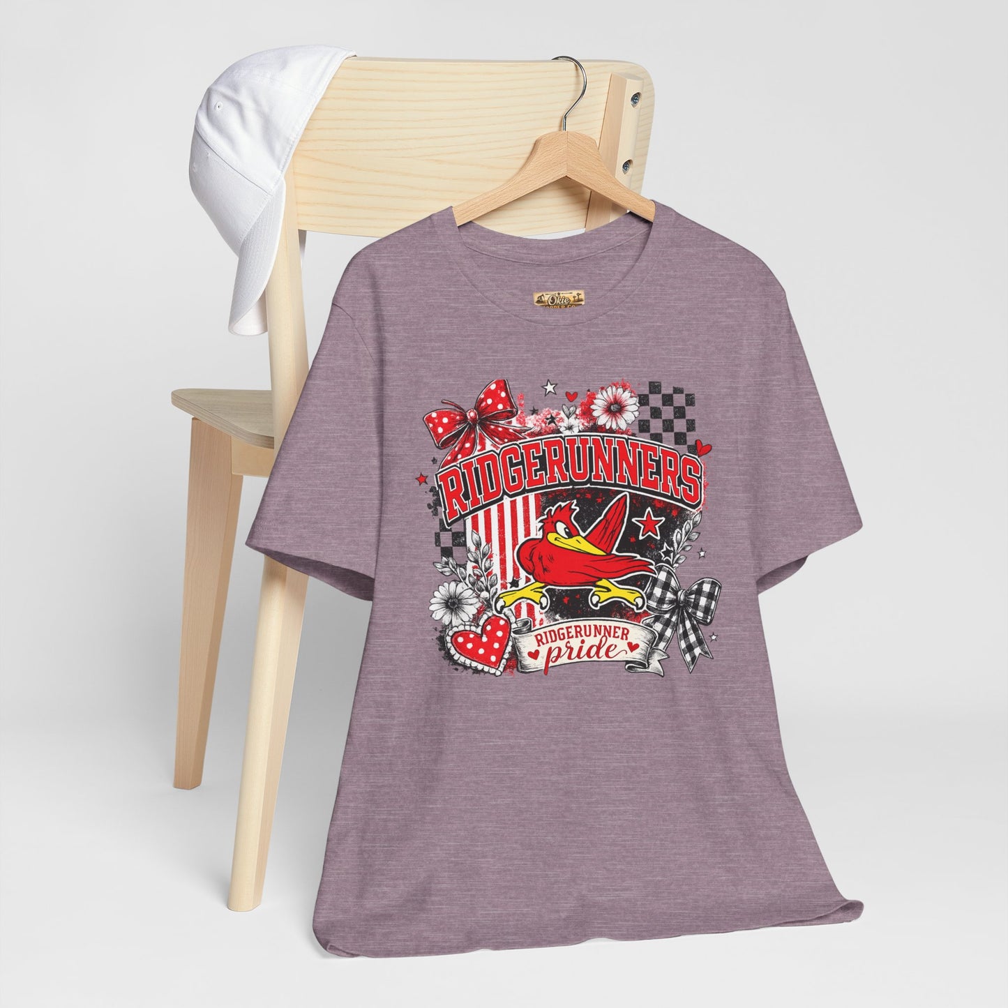 Ridgerunners Pride T-Shirt — School Mascot Red & Black Graphic Tee