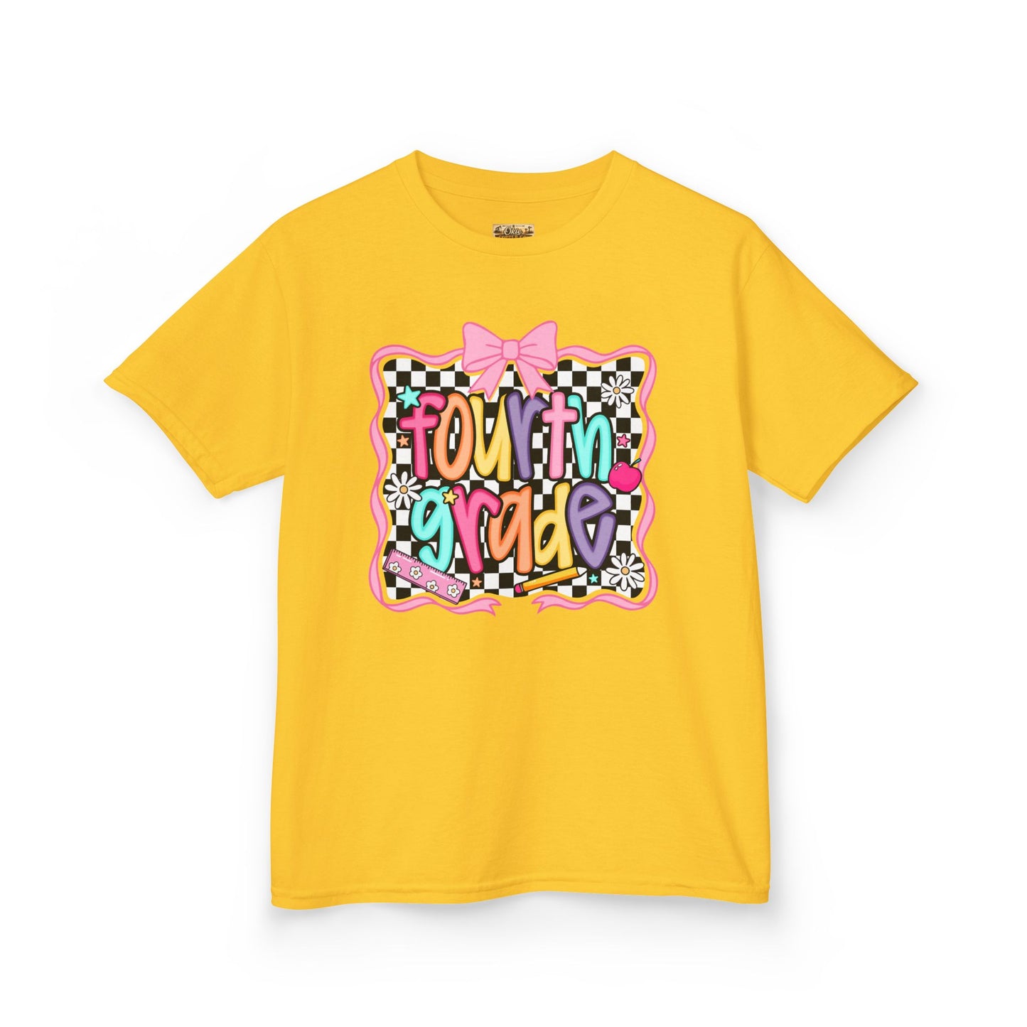 Fourth Grade Kids T‑Shirt – Colorful Back to School Design ("Fourth Grade")