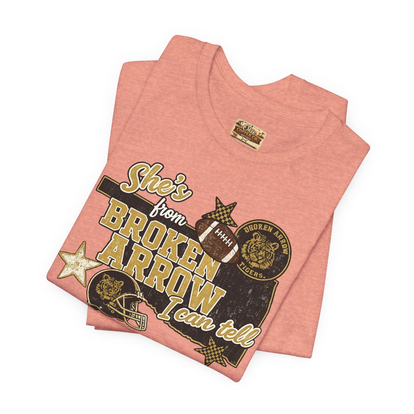 Broken Arrow Oklahoma Retro Graphic Tee — "Stars From Broken Arrow" Vintage Style T‑Shirt