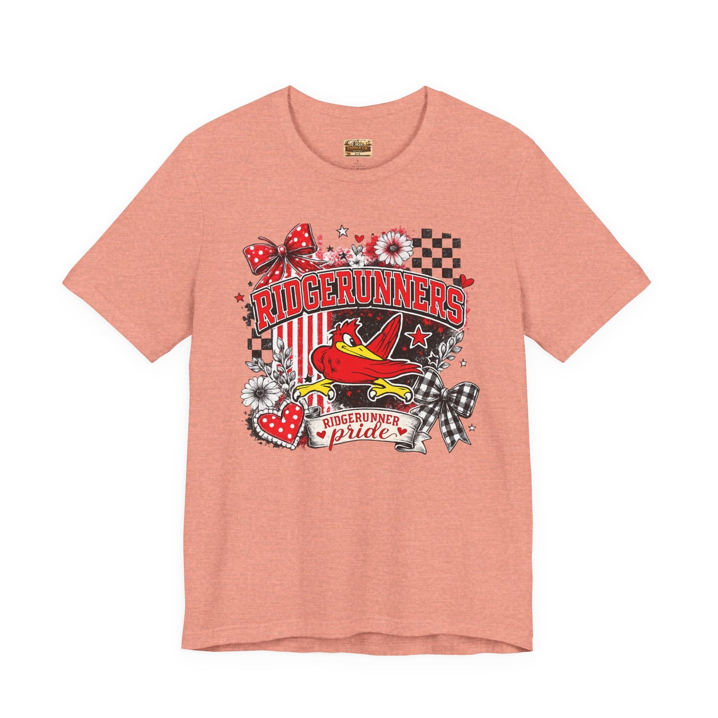 Ridgerunners Pride T-Shirt — School Mascot Red & Black Graphic Tee