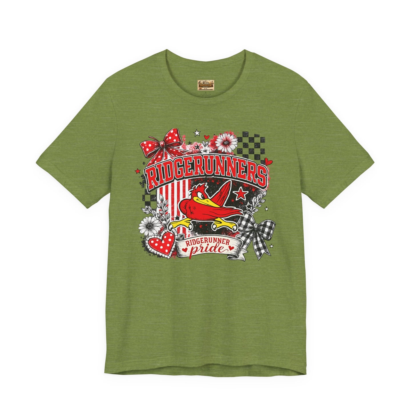 Ridgerunners Pride T-Shirt — School Mascot Red & Black Graphic Tee