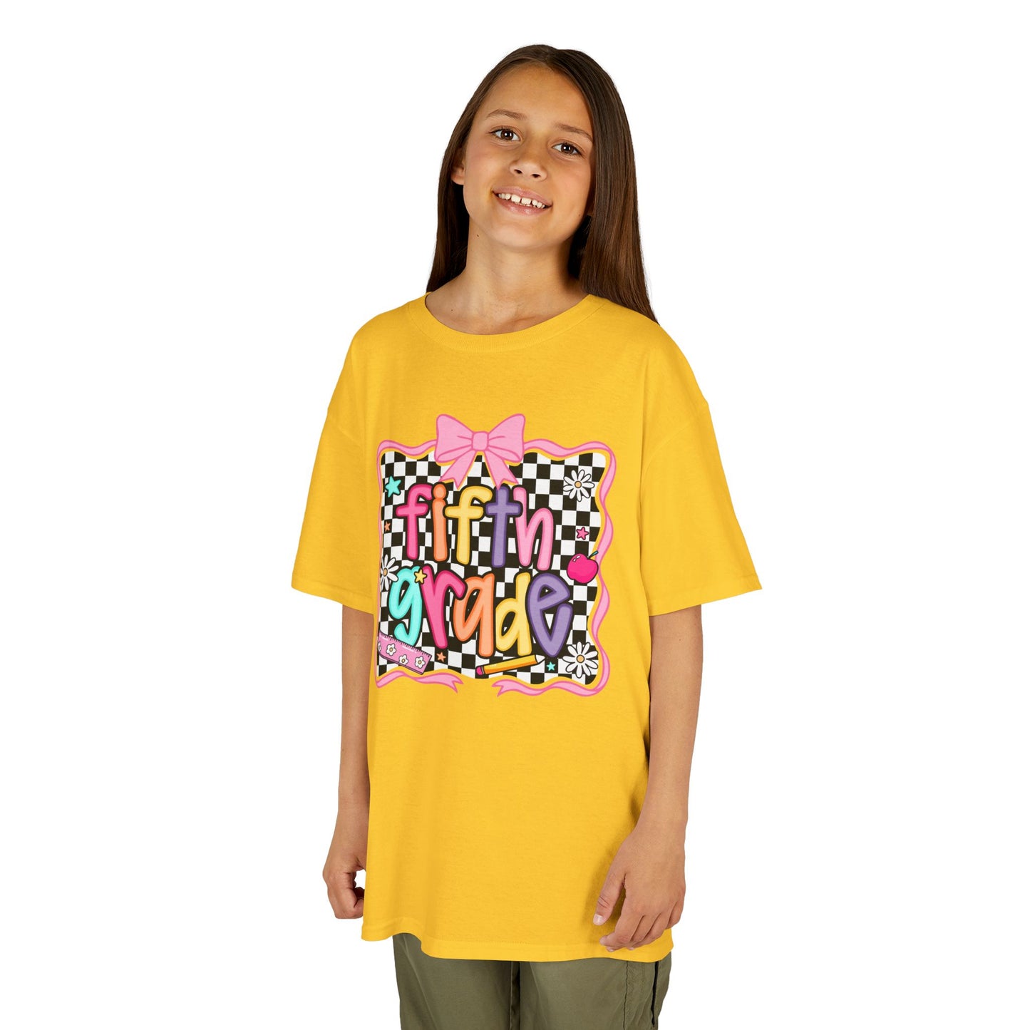 Fifth Grade Kids T‑Shirt — Colorful Back‑to‑School Design