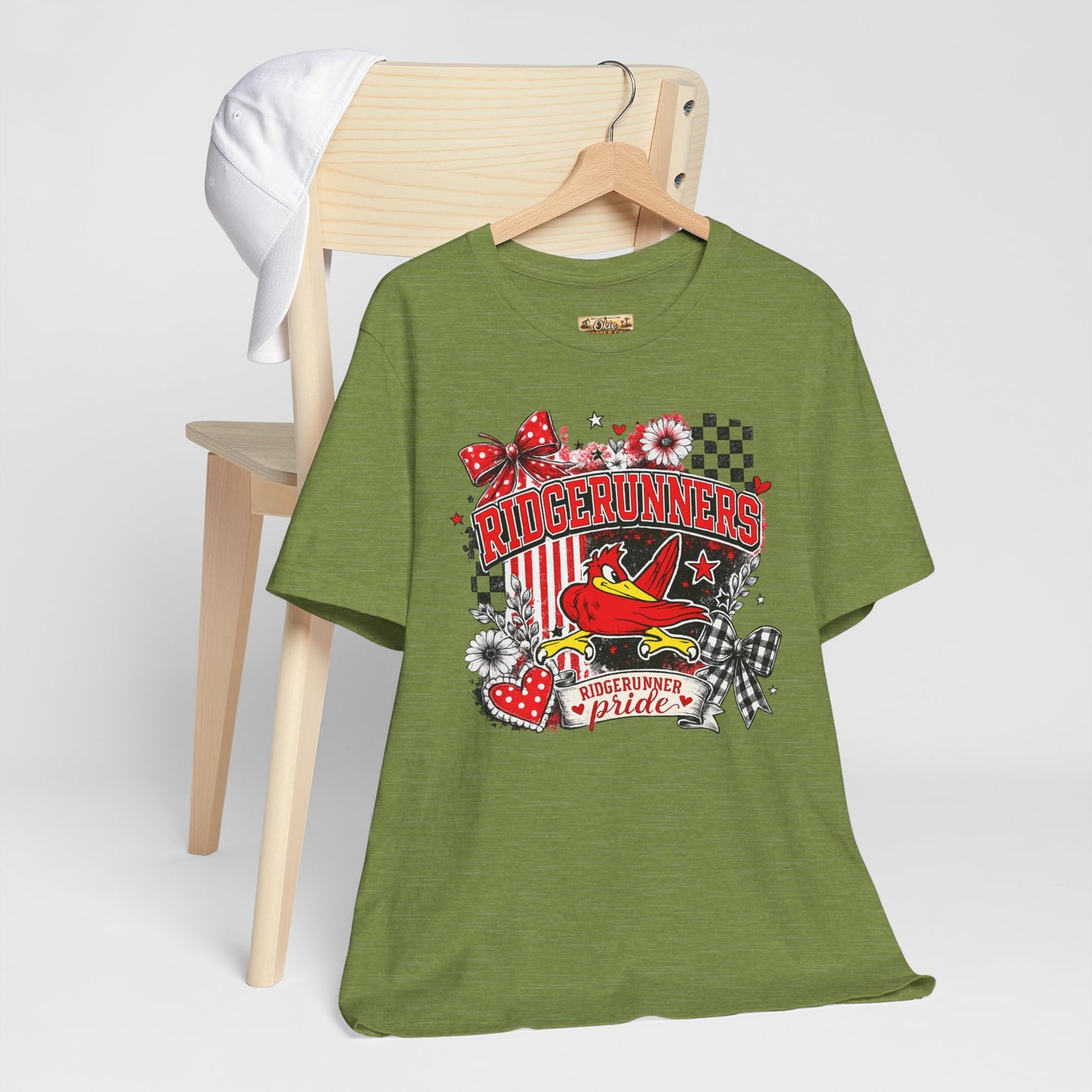 Ridgerunners Pride T-Shirt — School Mascot Red & Black Graphic Tee