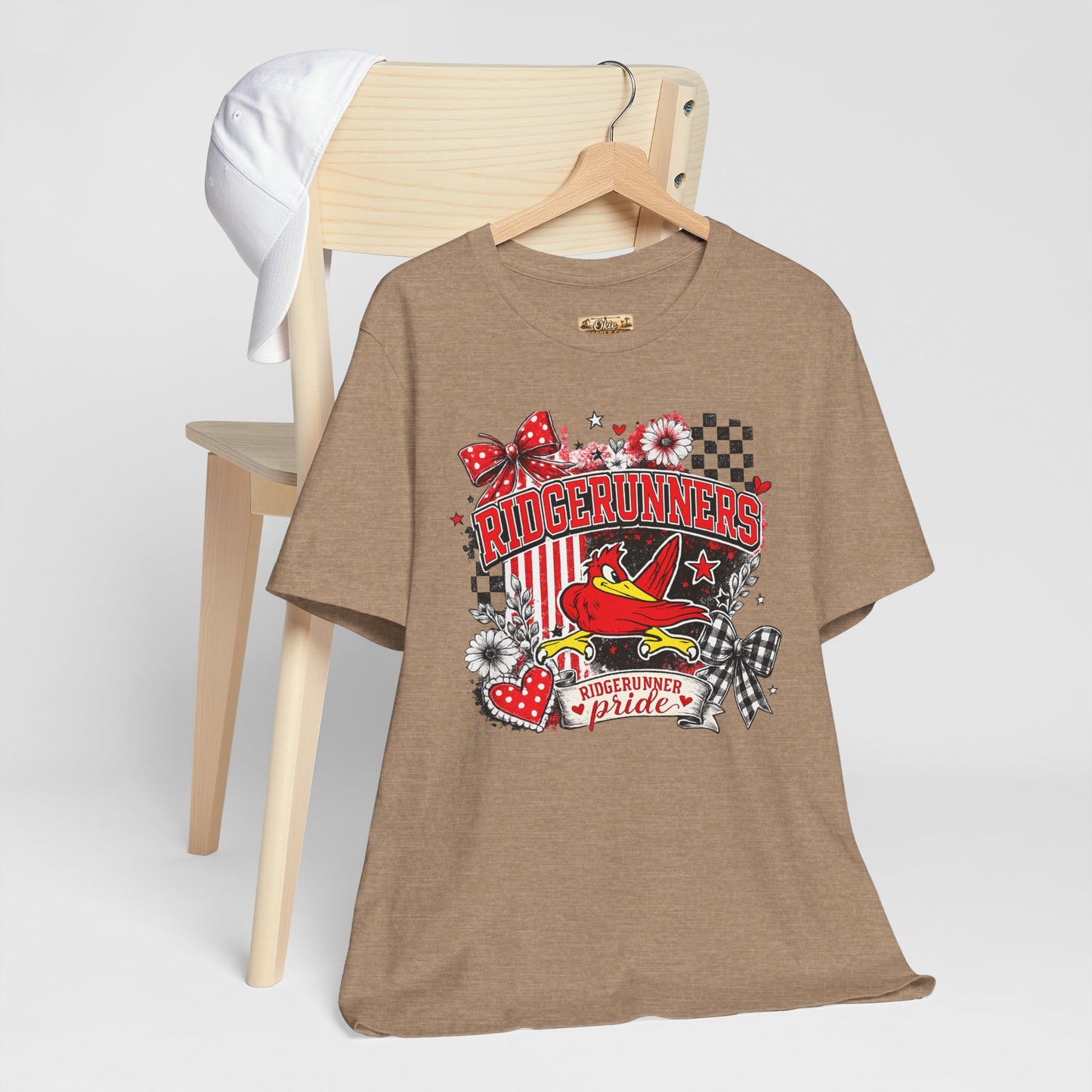 Ridgerunners Pride T-Shirt — School Mascot Red & Black Graphic Tee