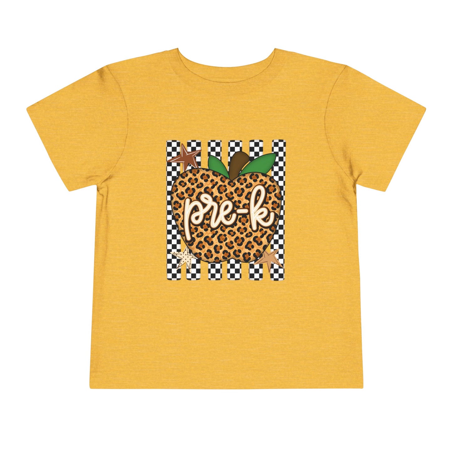 Pre-K Leopard Apple Toddler Tee