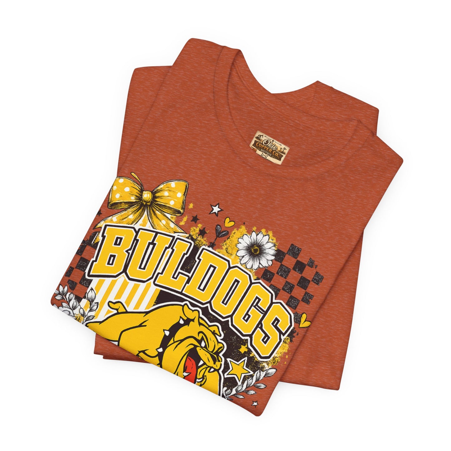 Bulldogs Pride T-Shirt – Yellow Mascot Graphic Tee