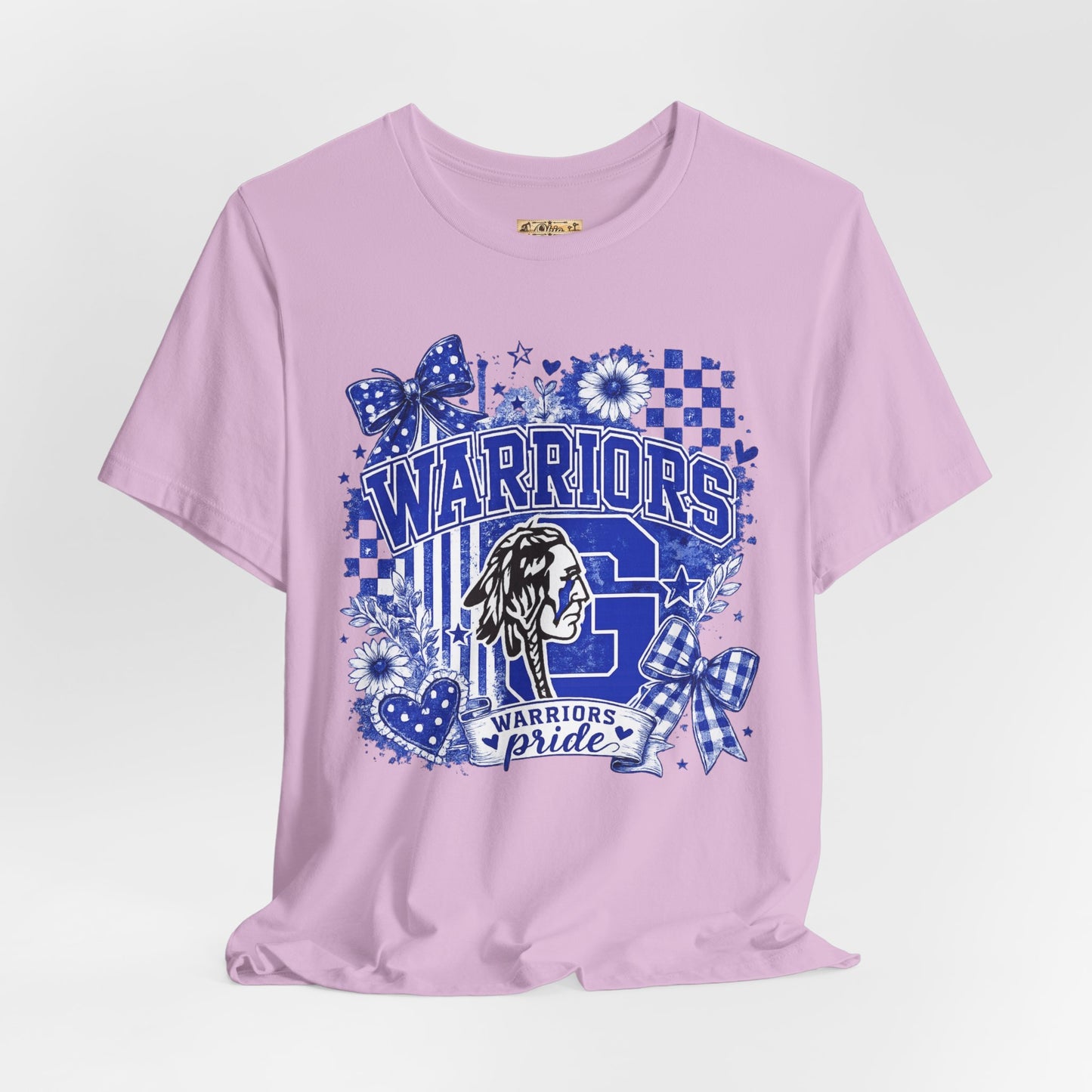 Warriors Pride Graphic Tee — School Spirit Warrior Mascot T-Shirt