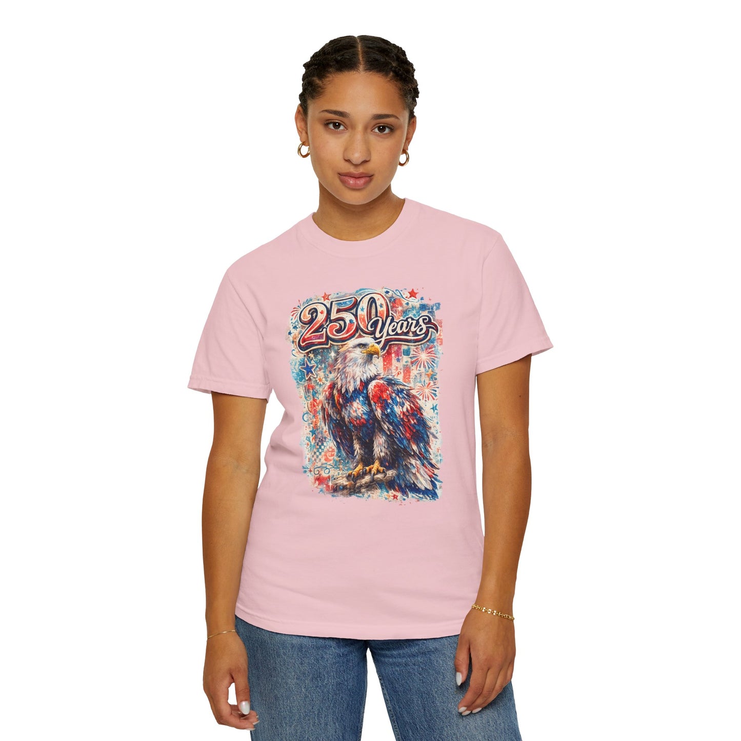 250 Years Eagle T-Shirt — Patriotic Anniversary Graphic Tee