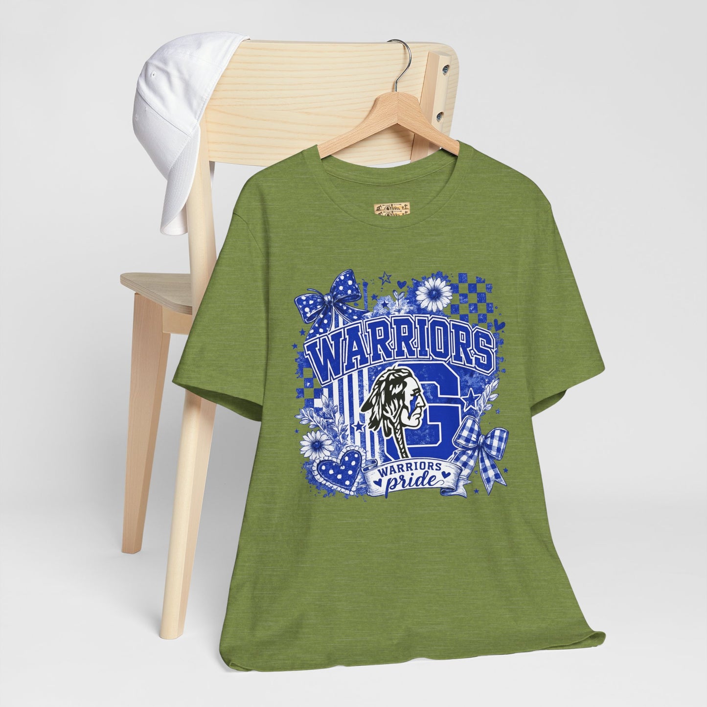 Warriors Pride Graphic Tee — School Spirit Warrior Mascot T-Shirt