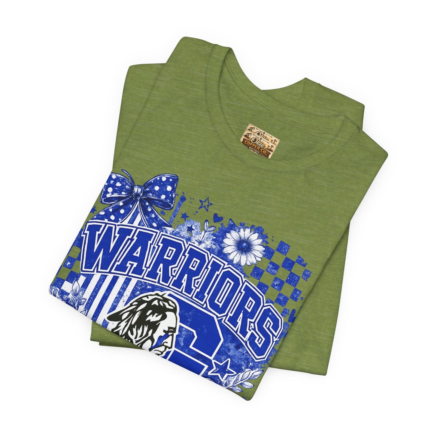 Warriors Pride Graphic Tee — School Spirit Warrior Mascot T-Shirt