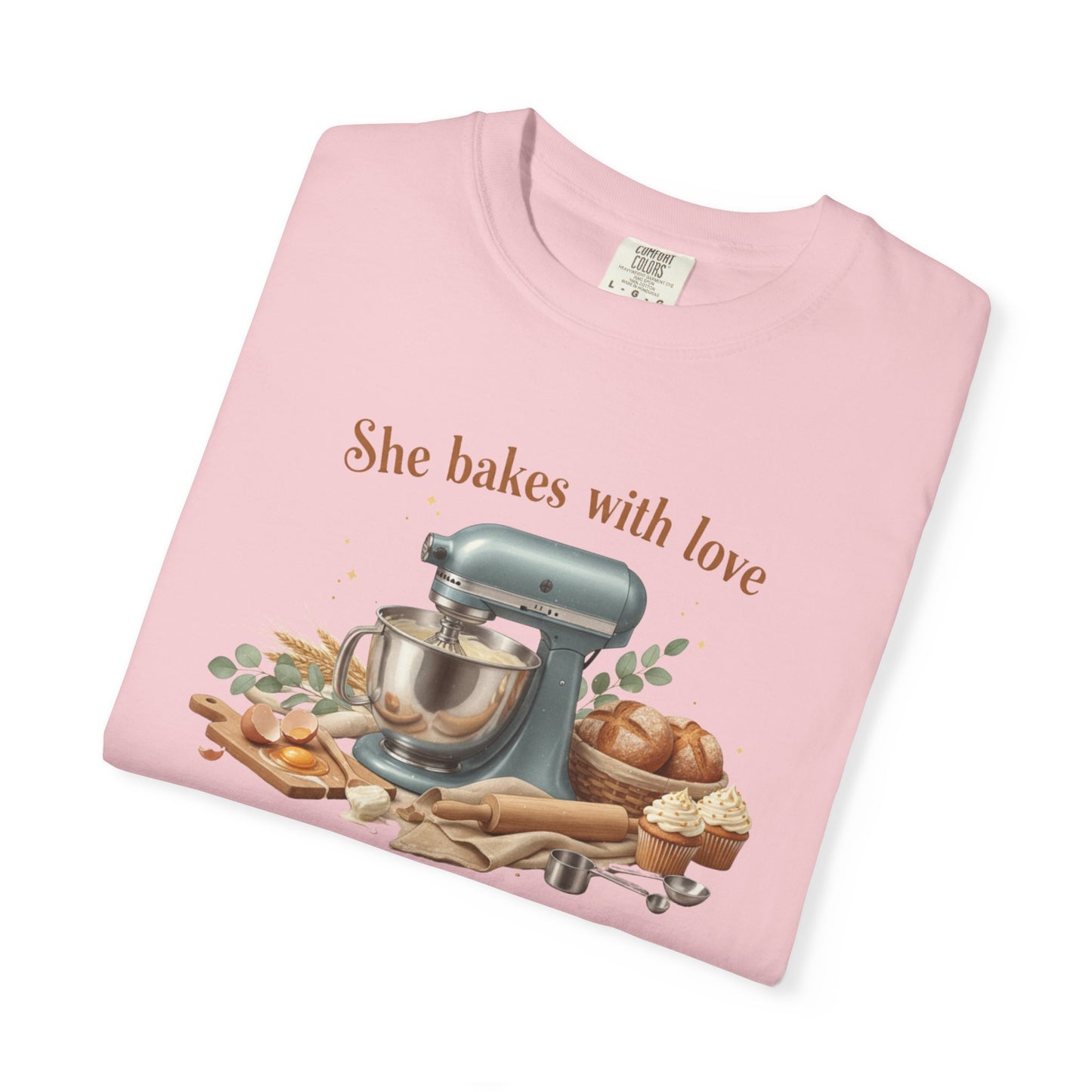 Baker’s Grace T-Shirt – "She bakes with love and serves with grace" Kitchen Tee