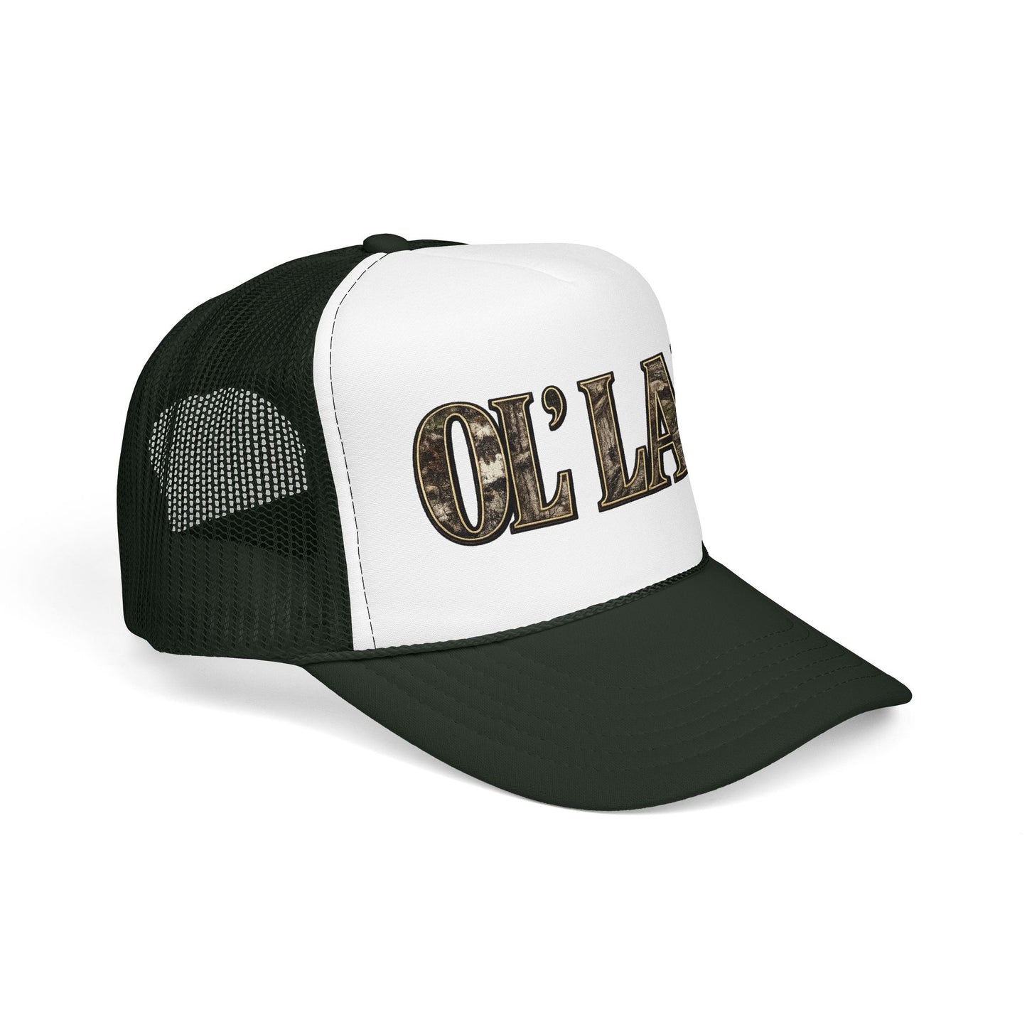 Ol' Lady Trucker Hat — Vintage Rustic Foam Cap for Country Style