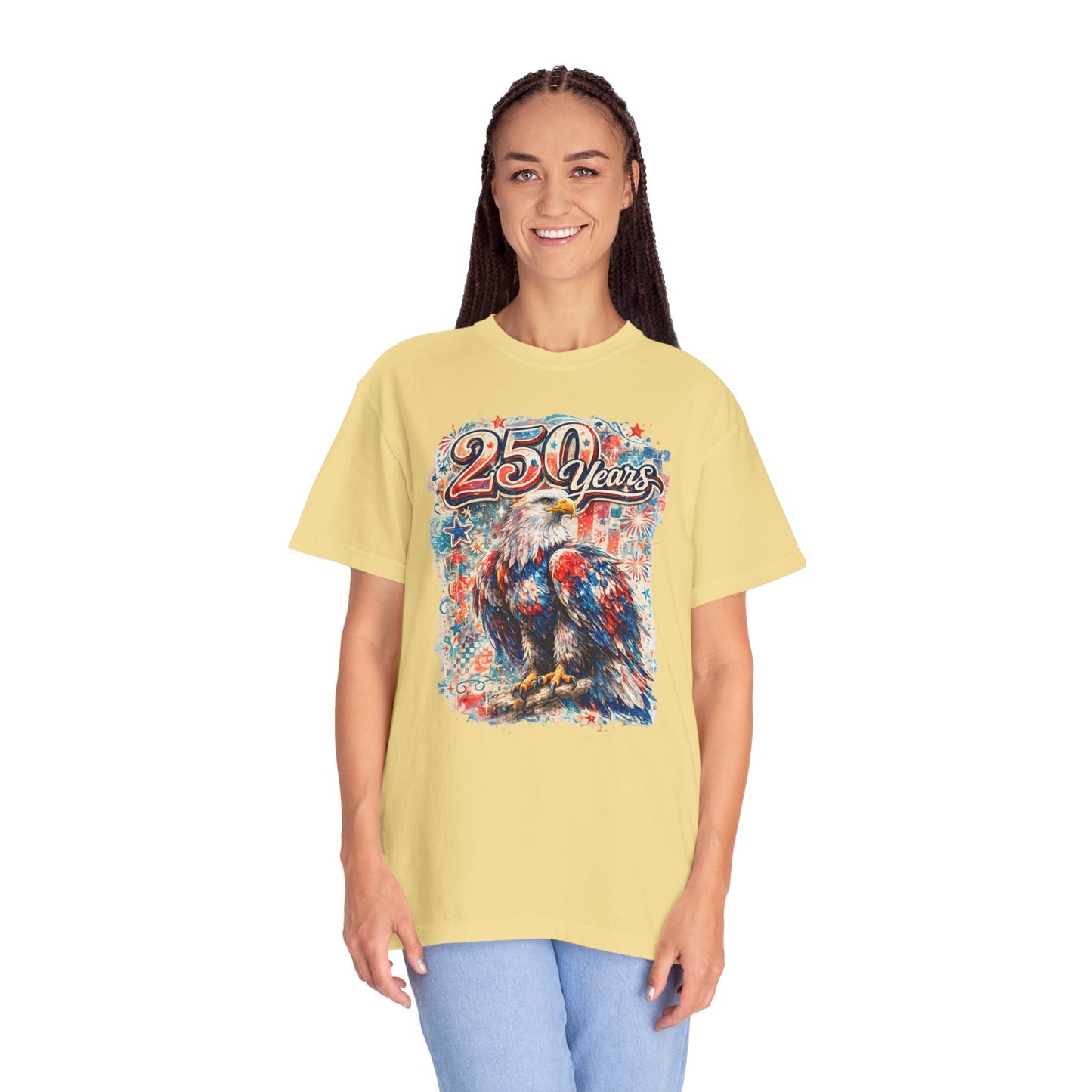 250 Years Eagle T-Shirt — Patriotic Anniversary Graphic Tee