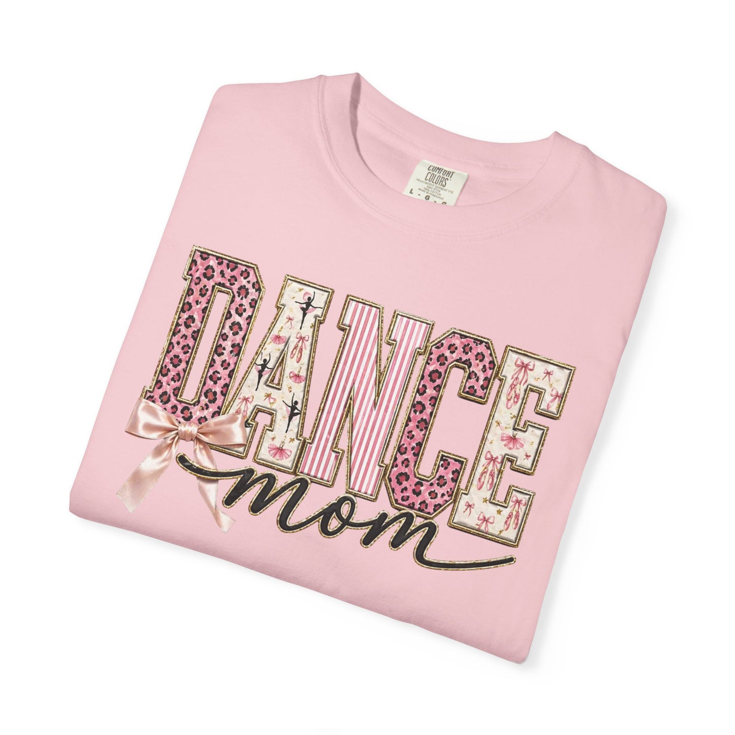 Dance Mom T-Shirt — Leopard Ballet Ribbon Graphic Tee