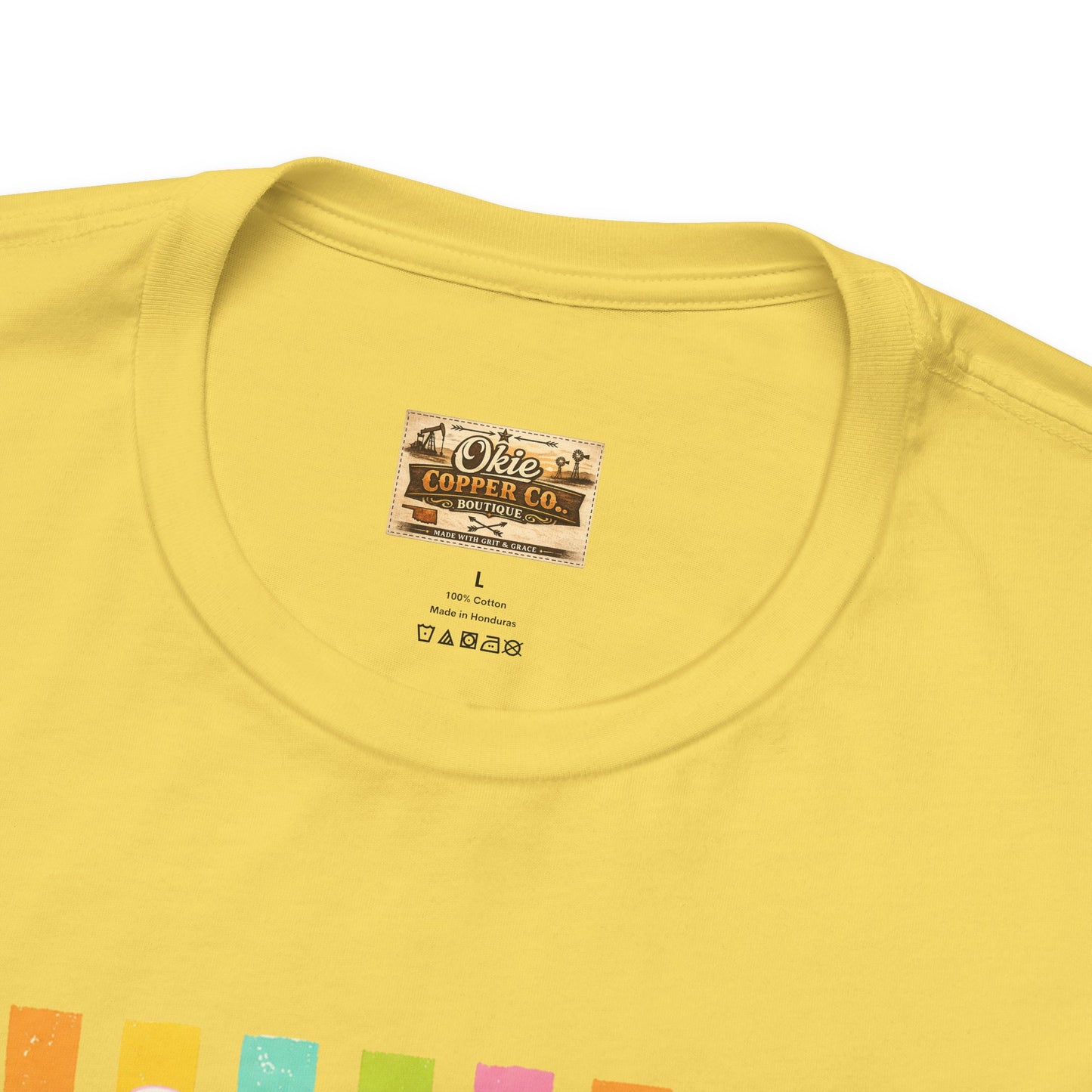 Bitches Are People Too Tee — Colorful Retro Striped Graphic T-Shirt