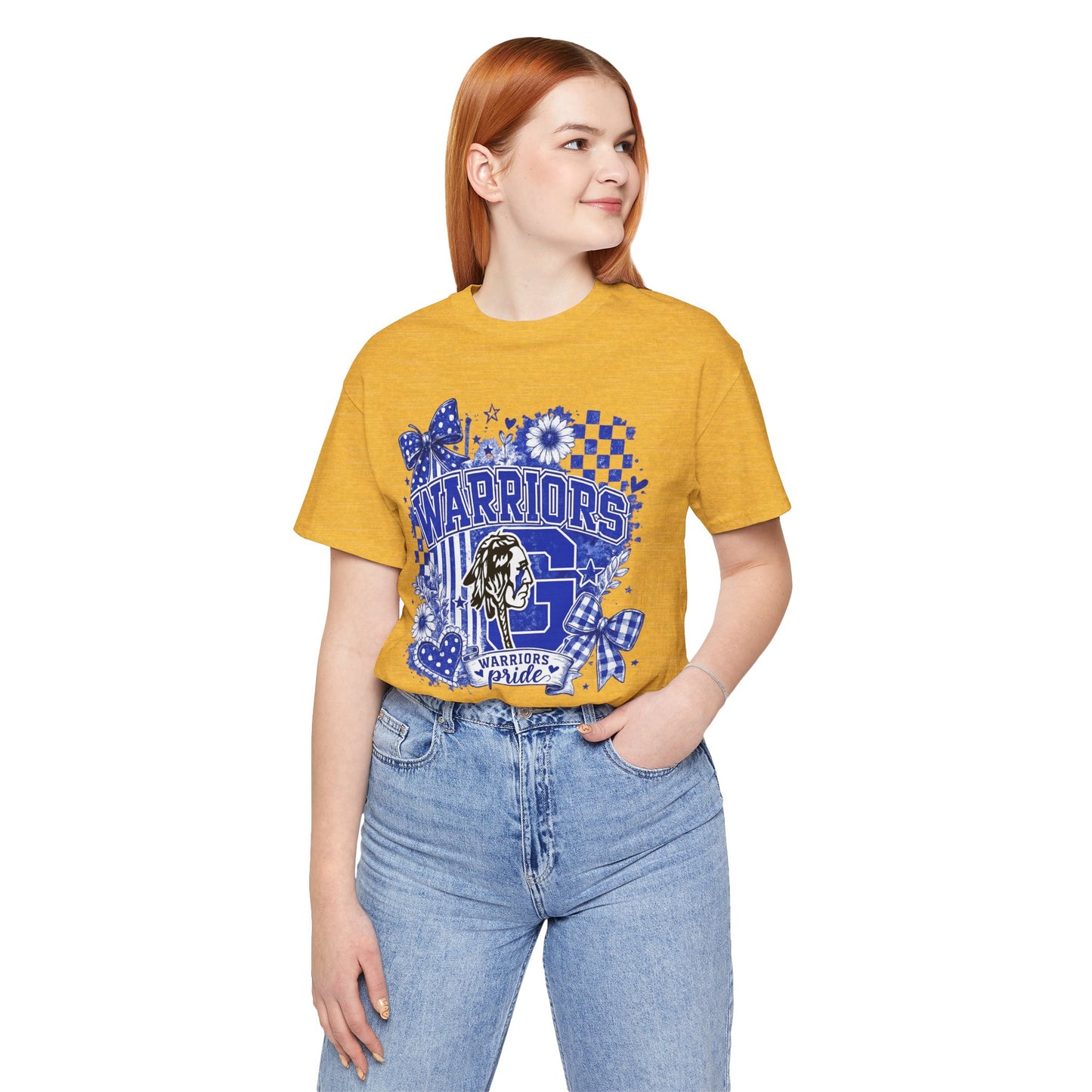 Warriors Pride Graphic Tee — School Spirit Warrior Mascot T-Shirt
