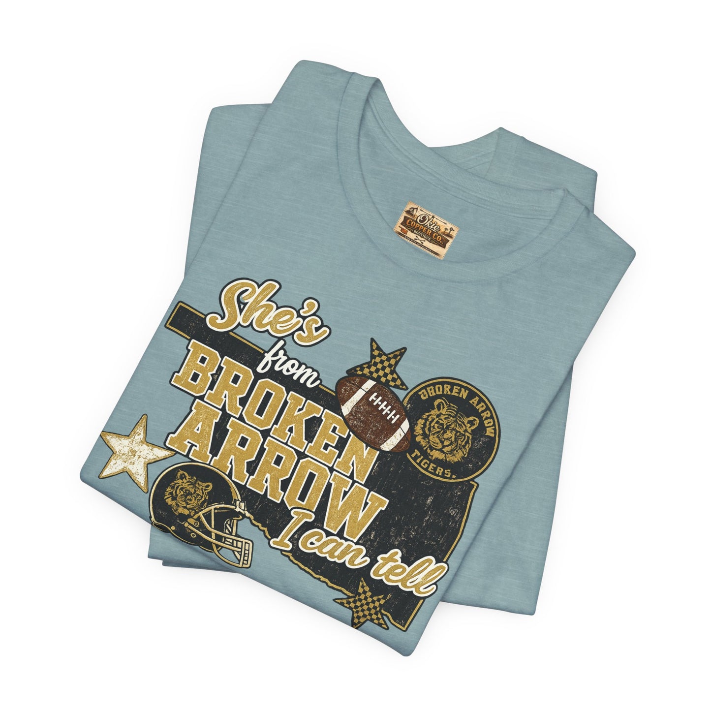 Broken Arrow Oklahoma Retro Graphic Tee — "Stars From Broken Arrow" Vintage Style T‑Shirt