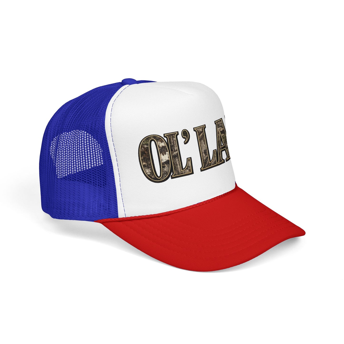 Ol' Lady Trucker Hat — Vintage Rustic Foam Cap for Country Style
