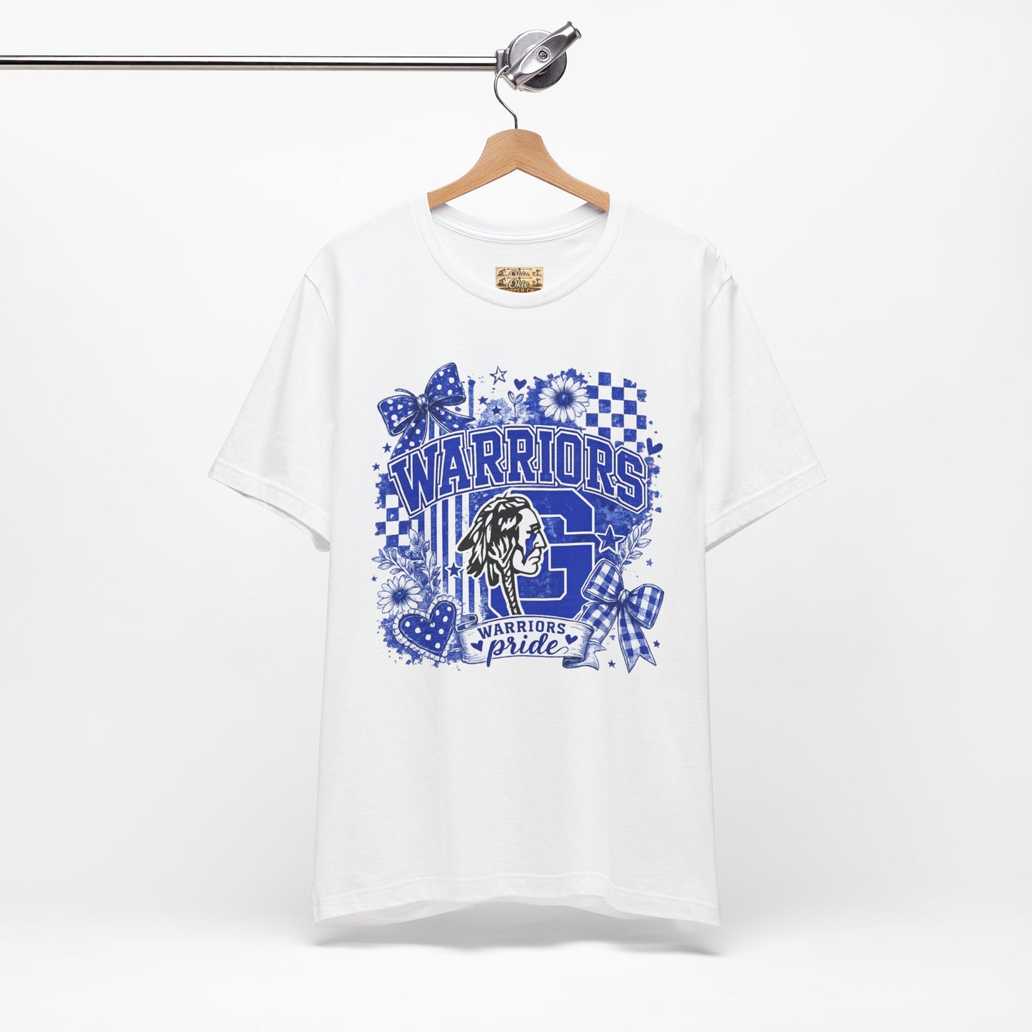 Warriors Pride Graphic Tee — School Spirit Warrior Mascot T-Shirt