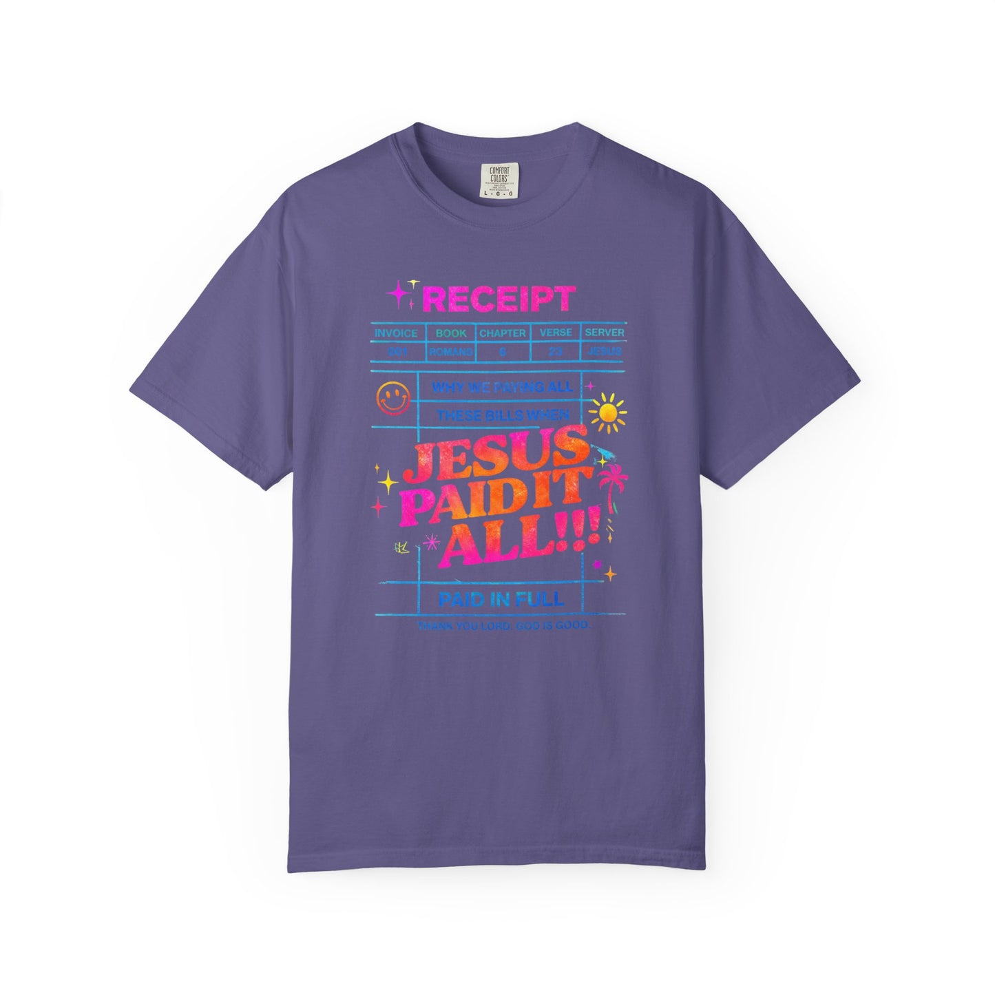 Jesus Paid It All Receipt T-Shirt