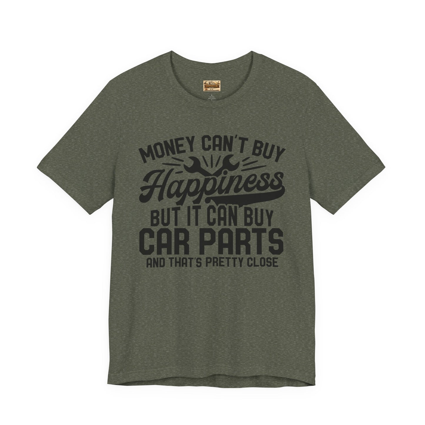 Car Parts Funny Tee — "Money Can't Buy Happiness But It Can Buy Car Parts" T-Shirt