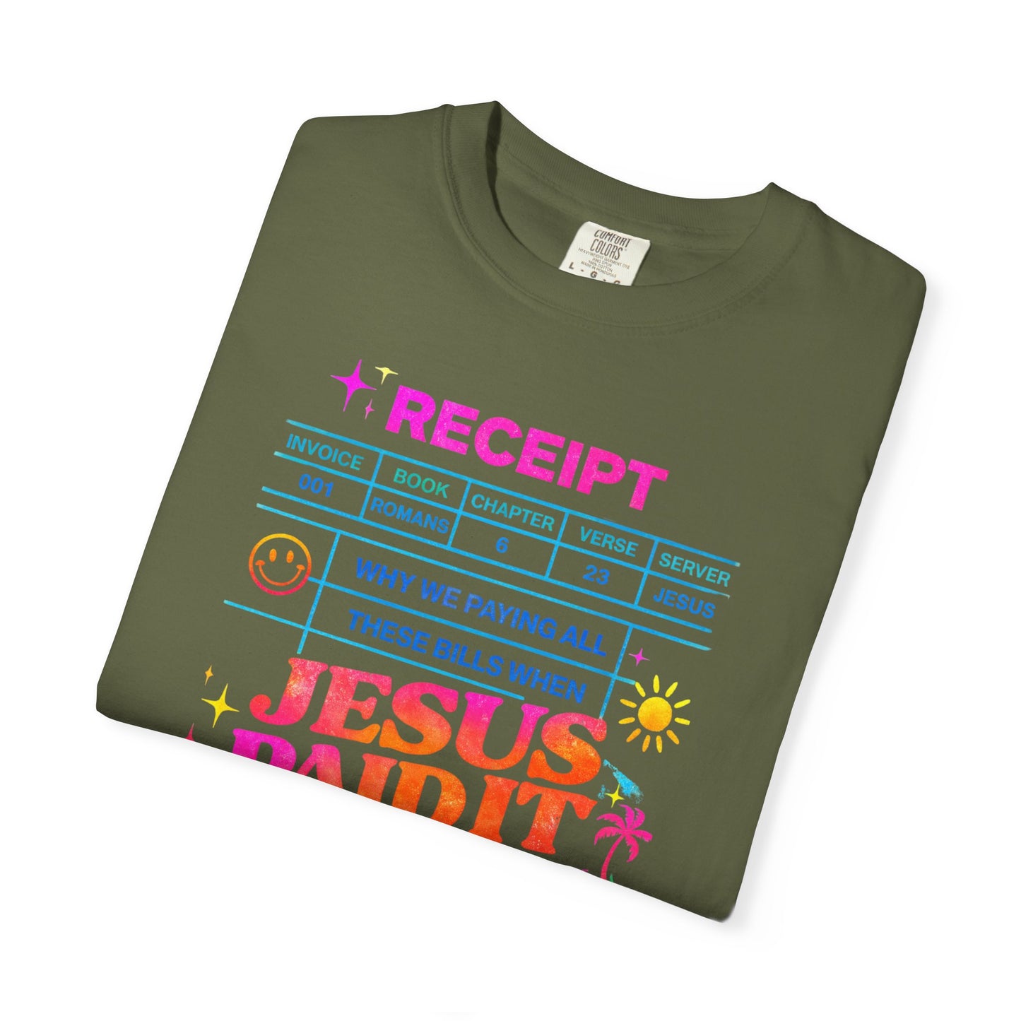 Jesus Paid It All Receipt T-Shirt
