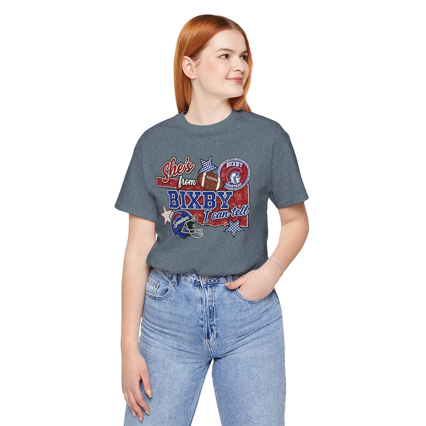 Bixby Football Tee — "She’s from Bixby I can tell" Vintage Team Shirt
