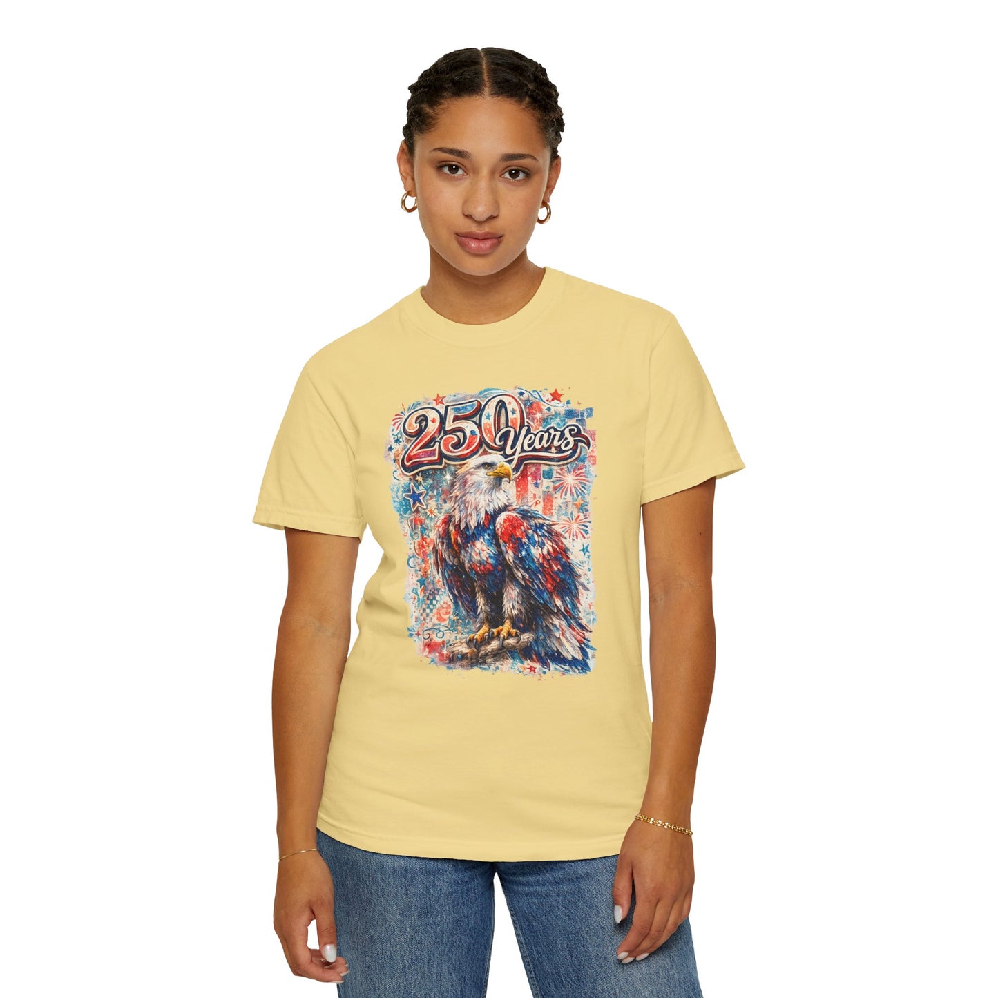 250 Years Eagle T-Shirt — Patriotic Anniversary Graphic Tee