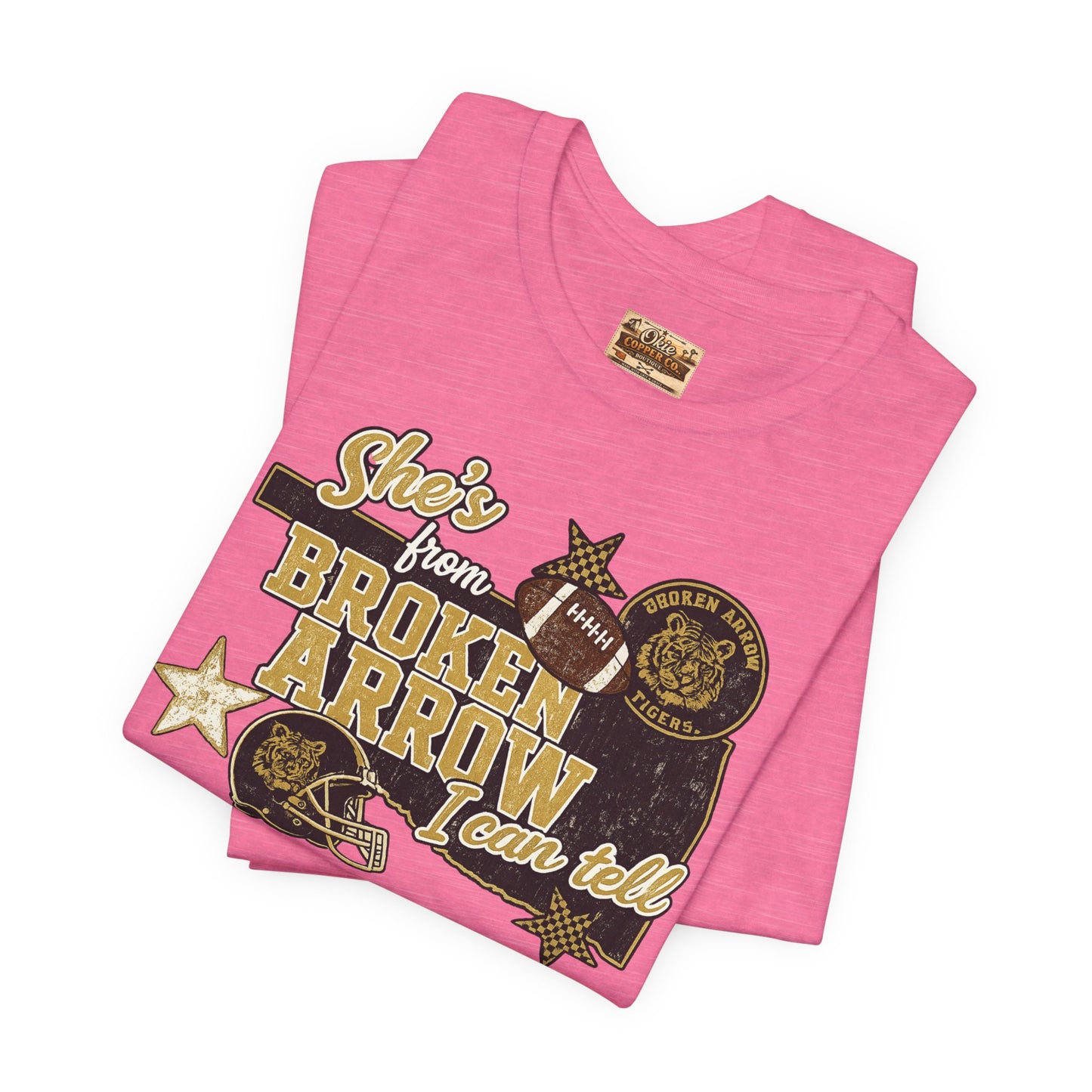 Broken Arrow Oklahoma Retro Graphic Tee — "Stars From Broken Arrow" Vintage Style T‑Shirt