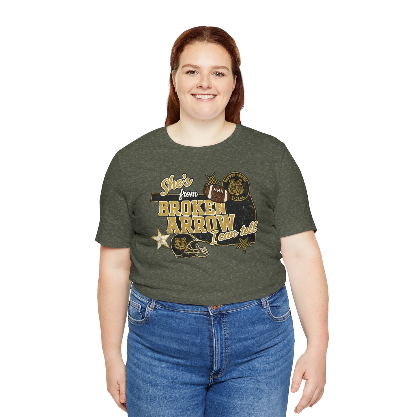 Broken Arrow Oklahoma Retro Graphic Tee — "Stars From Broken Arrow" Vintage Style T‑Shirt