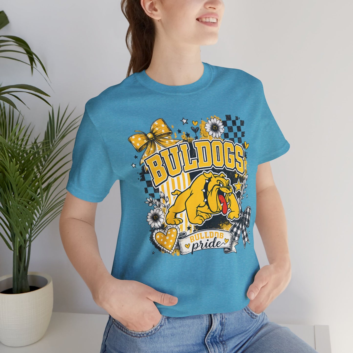 Bulldogs Pride T-Shirt – Yellow Mascot Graphic Tee