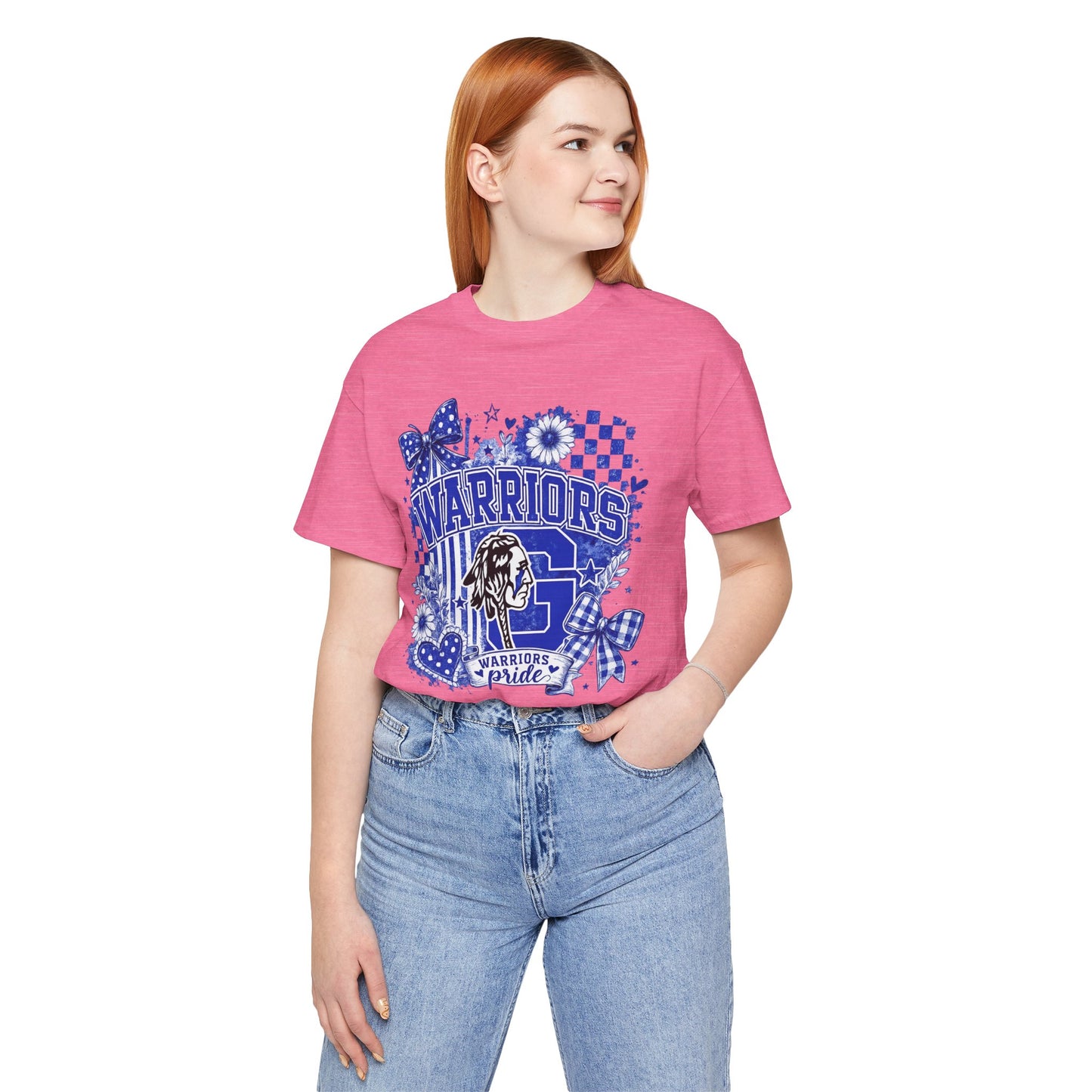 Warriors Pride Graphic Tee — School Spirit Warrior Mascot T-Shirt